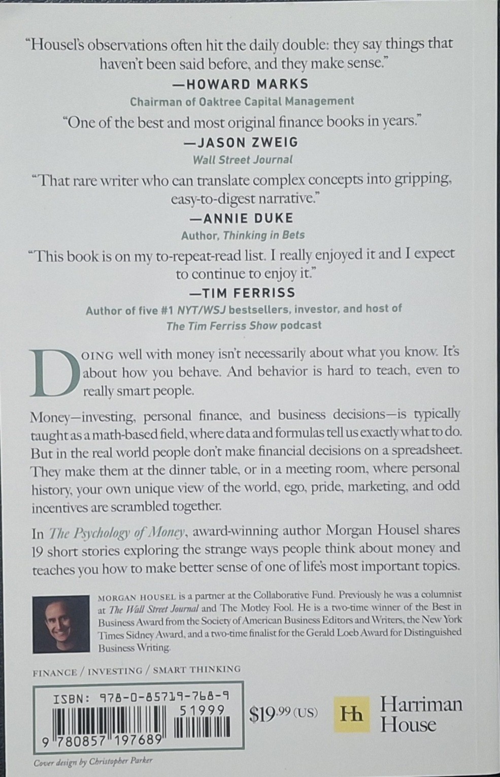 Psychology of Money : Timeless Lessons on Wealth, Greed, and Happiness by…
