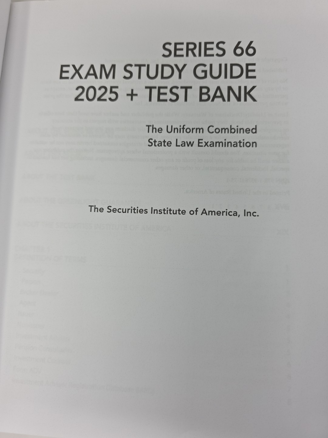 Series 66 Exam Study Guide + Test Bank: Prepare To Pass The Series 66 Exam