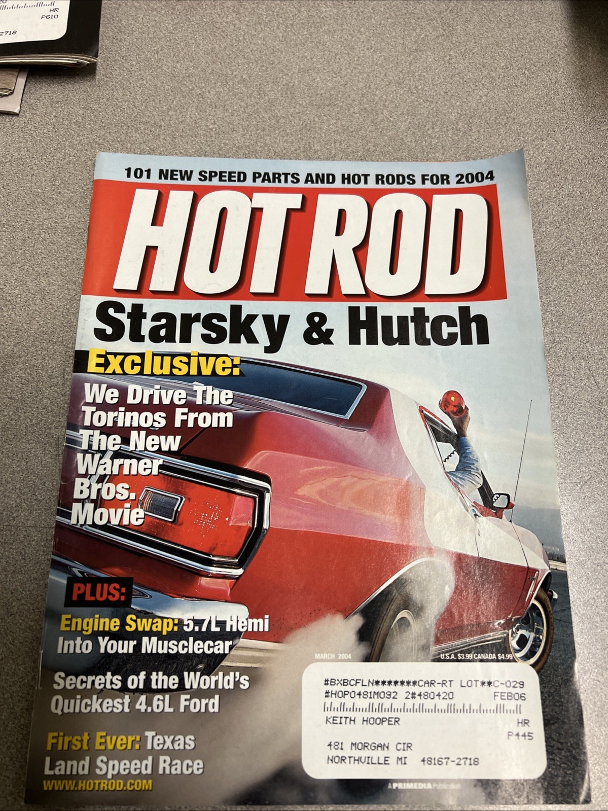 Hot ROD Mar/2004/Starsky &Hutch Exclusive/Texas Land Speed Race/5.7 L Hemi/T84