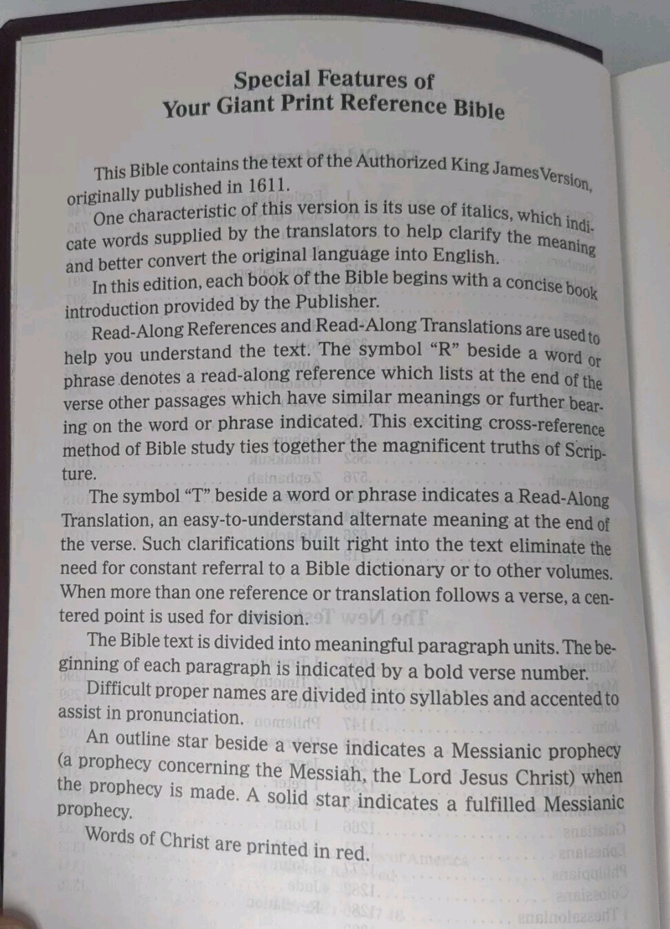 Thomas Nelson KJV Giant Print Reference Bible Burgundy Leather Flex