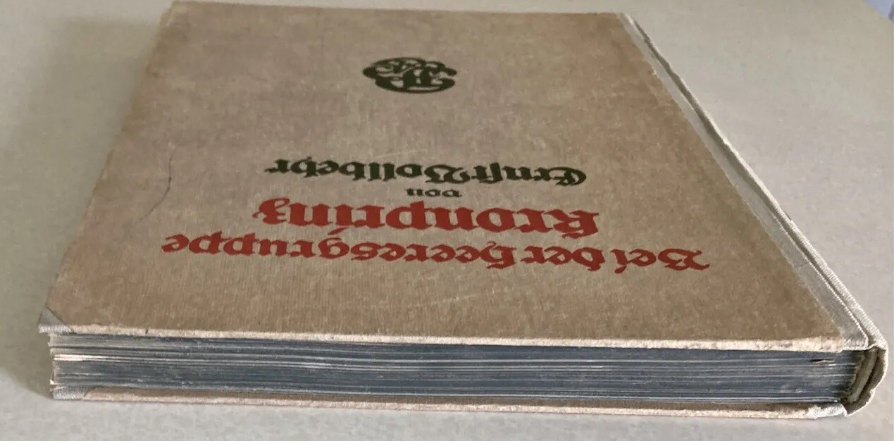 1917 HC in German, Photo Diary of Crown Prince Wilhelm By Ernst Vollbehr, WW1