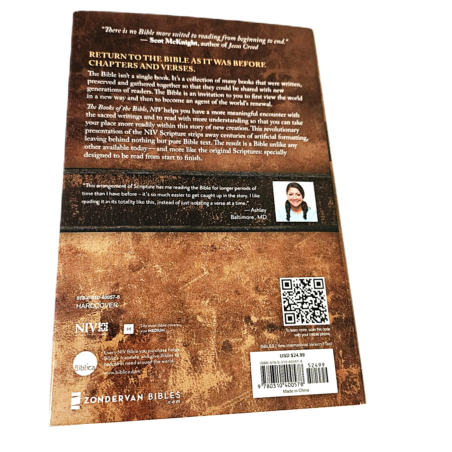 The Books of The Bible : New Testament NIV – Biblica (Faux Leather- BRAND NEW!)