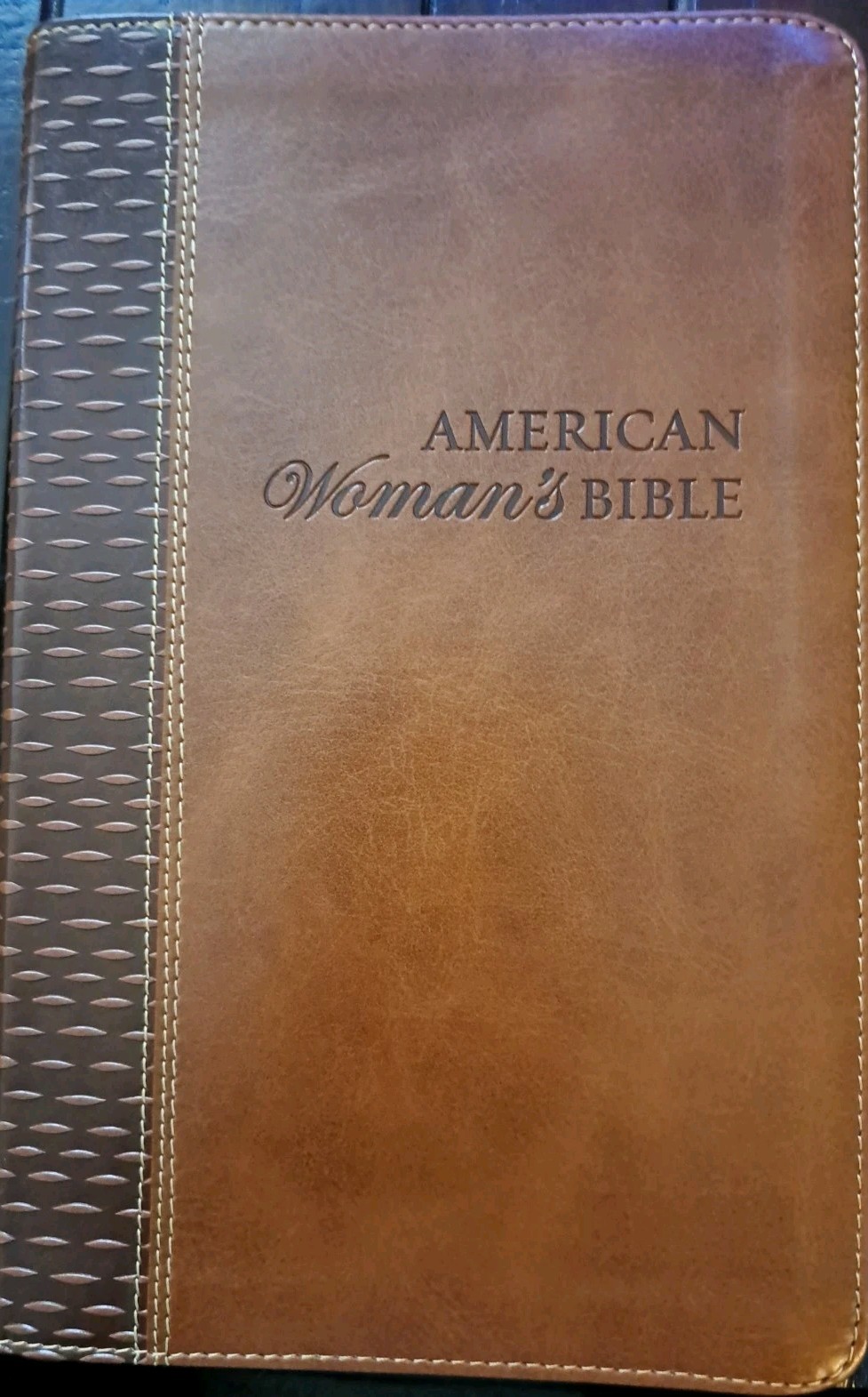 NKJV, American Woman’s Bible, Leathersoft, Brown, 2016 – LIKE NEW