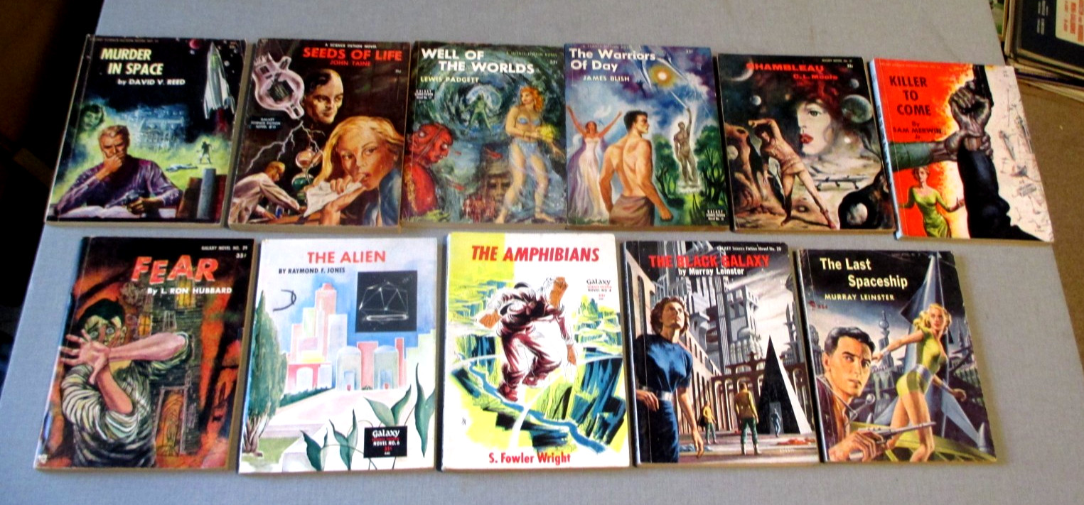 11-1950’S SCIENCE FICTION SCI-FI ALIEN-PULP PAPERBACK BOOK-FEAR- L.RON HUBBARD