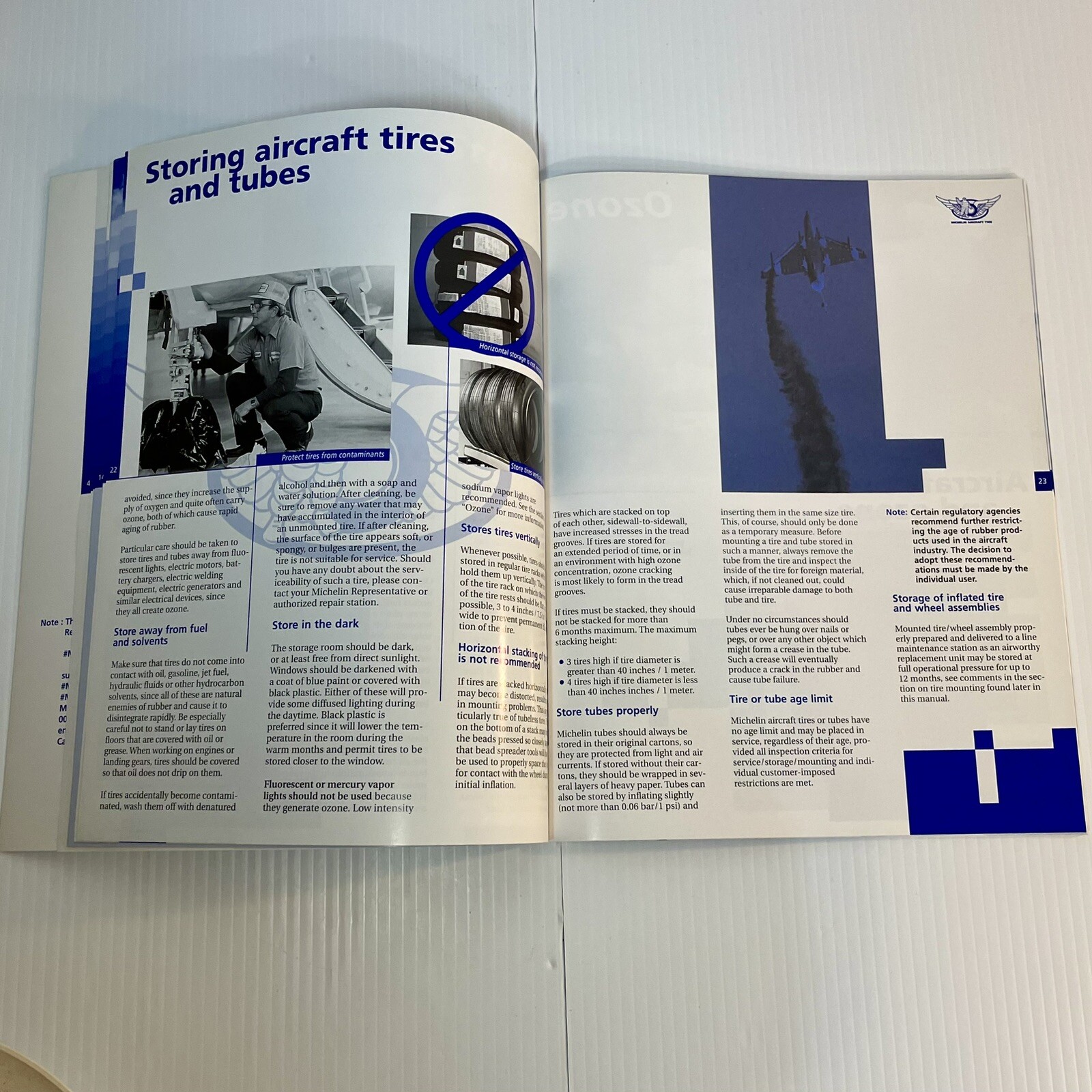 Michelin Aircraft Tire Care & Service Manual Book Rare 88 pages