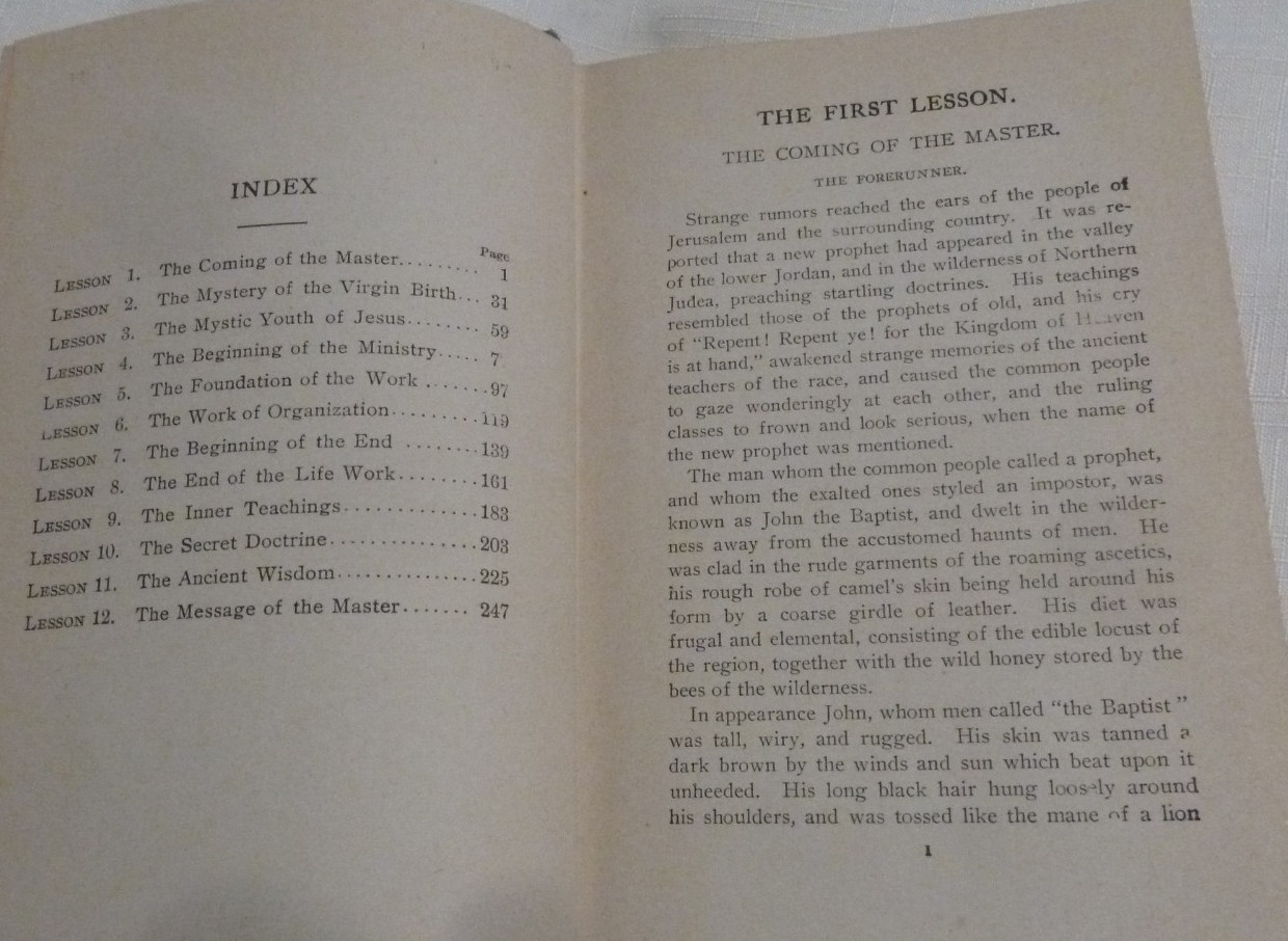 Yogi Ramacharaka: Mystic Christianity or The Inner Teachings of the Master, 1935