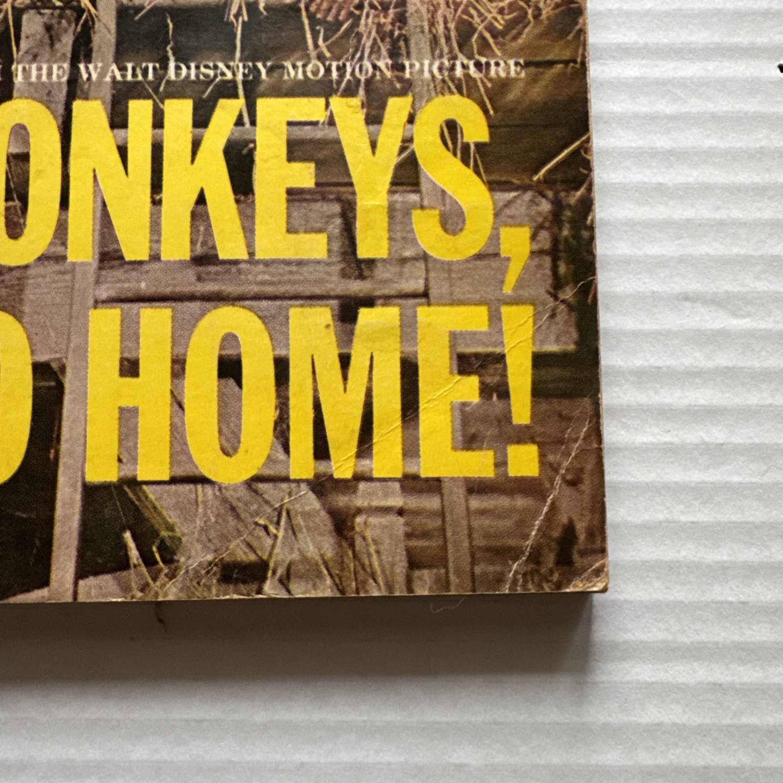 MONKEYS, GO HOME! Book on Walt Disney Motion Picture PB 1967 Scholastic Book