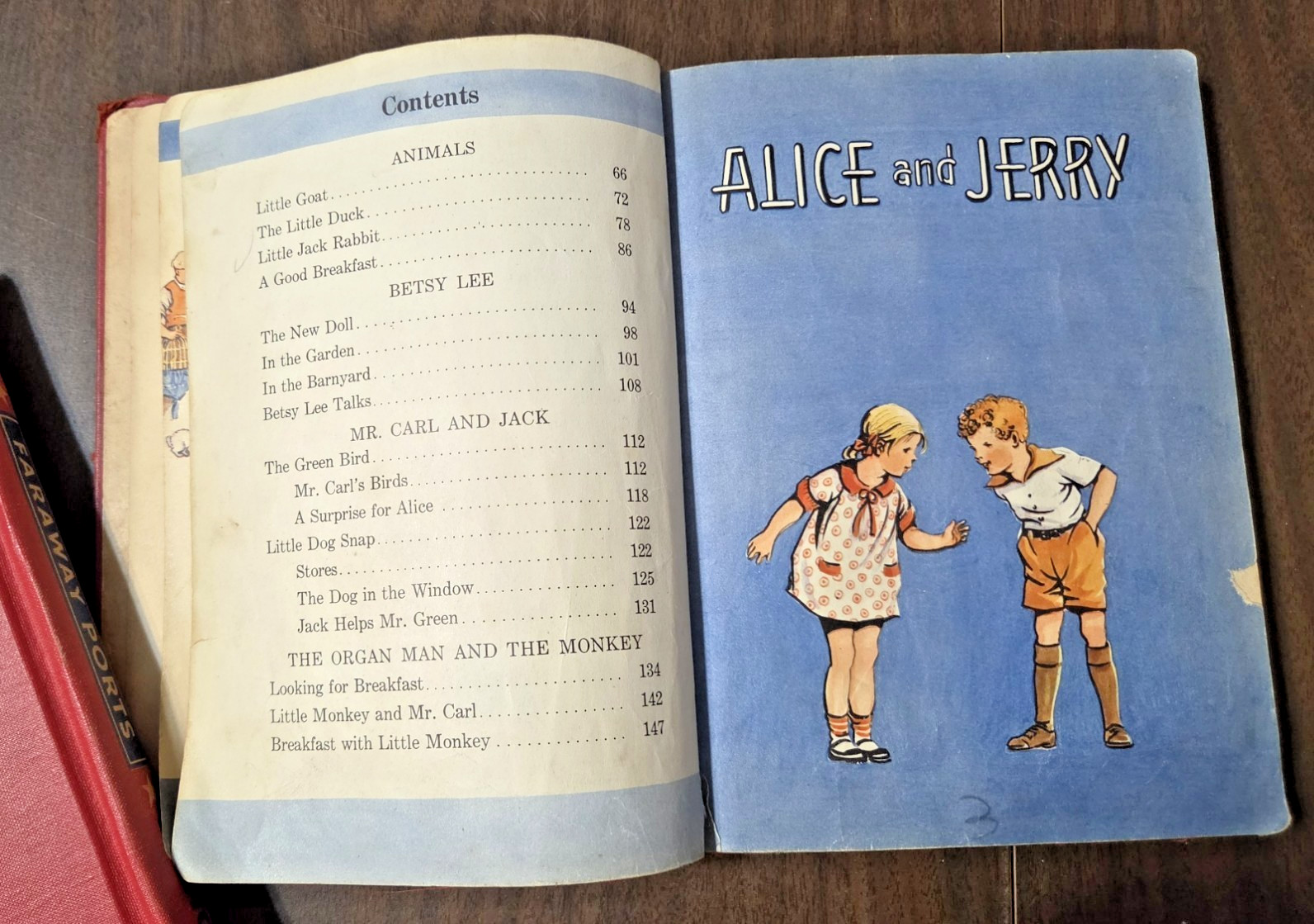 Antique early reader books Far Away Ports , Days in and Days out