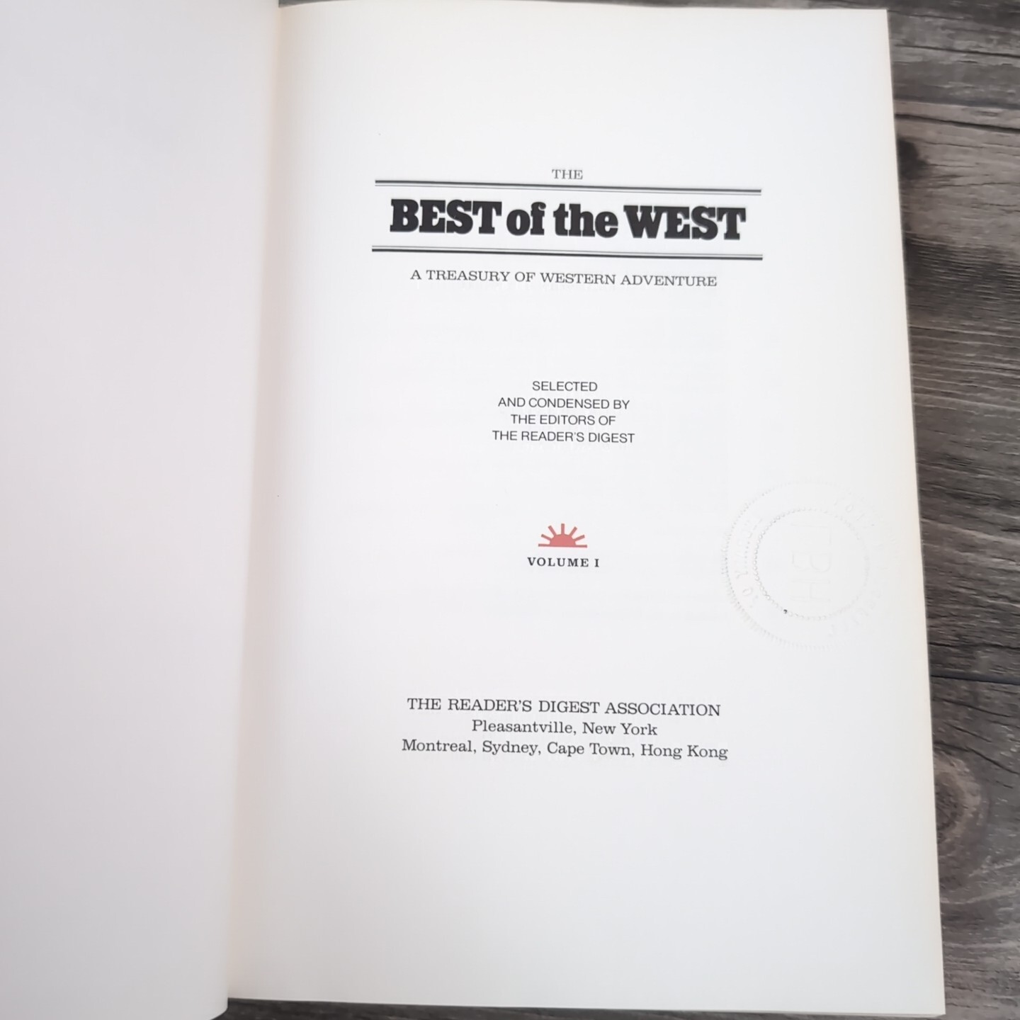Best of The West Vol 1 & 2 Readers Digest Treasury of Western Adventure 1st Ed.