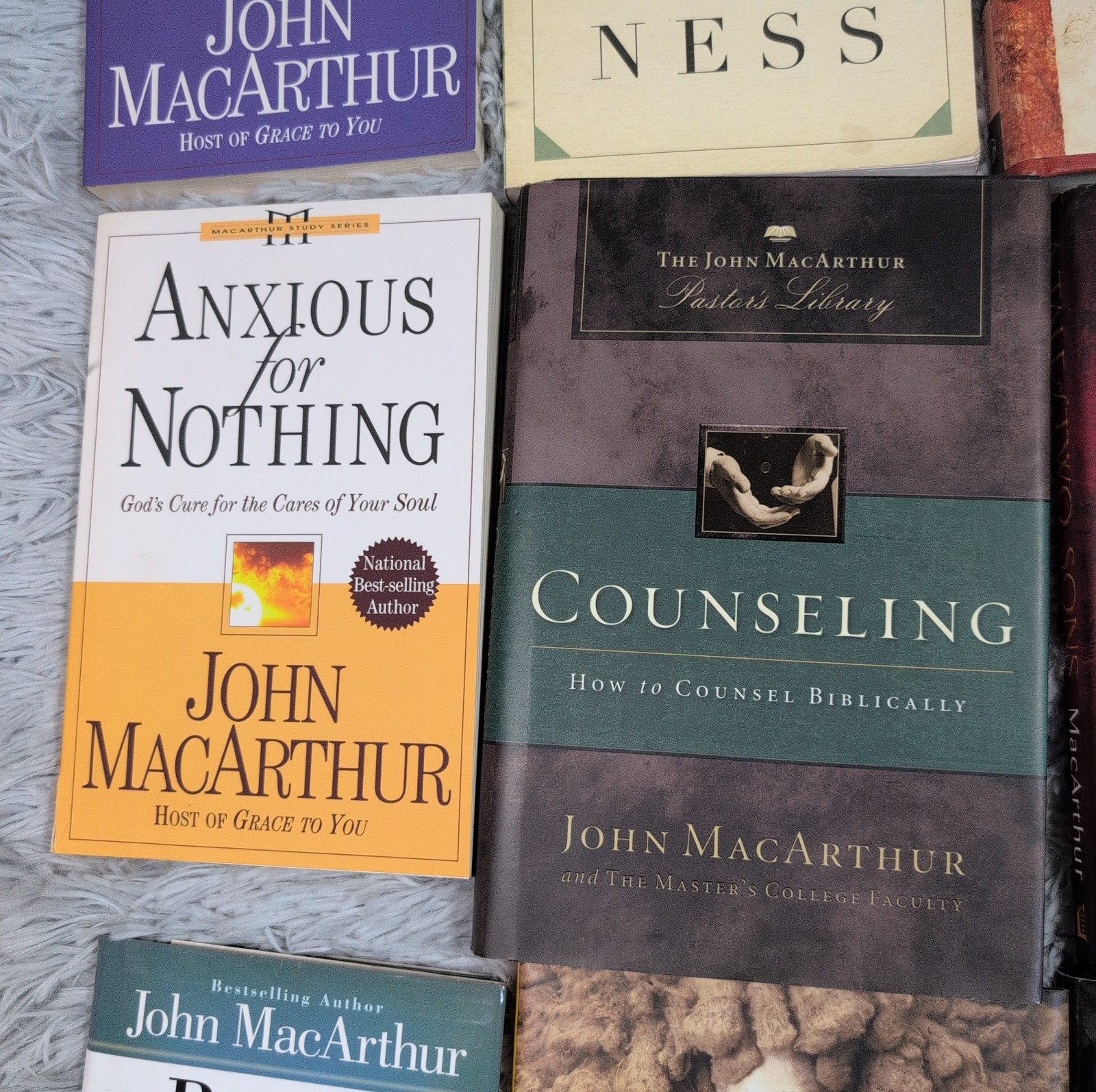 John MacArthur (Jr.) Collection Lot Of 16 Books John Piper Hardcore Softcover