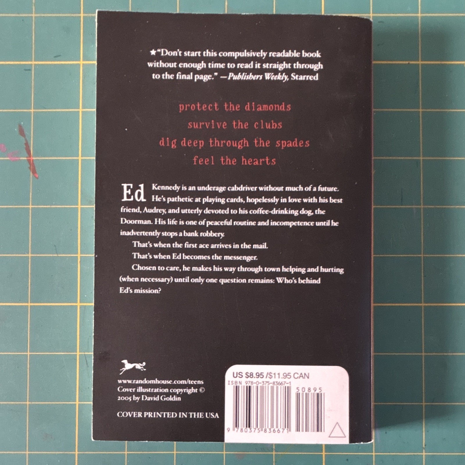 I Am the Messenger Paperback Novel by Markus Zusak, Random House 2005 YA