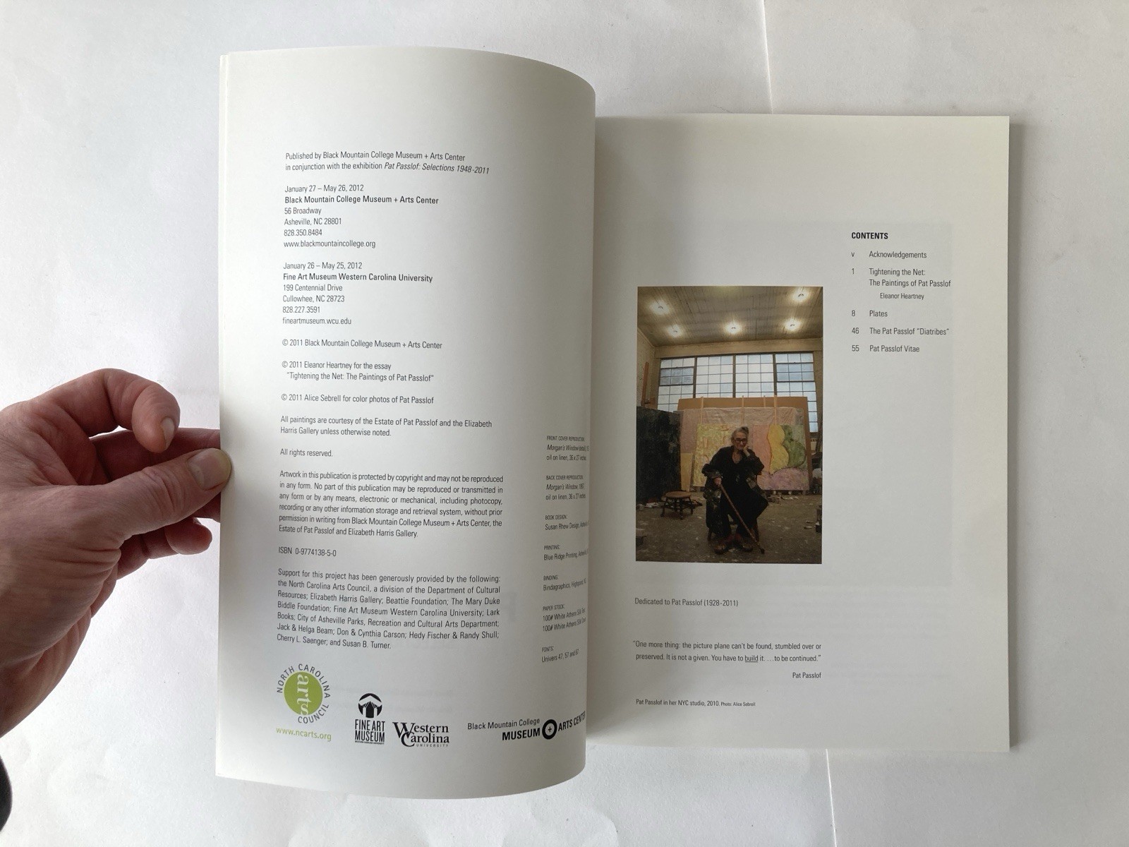 Pat Passlof – Selections 1948-2011 (softbound catalog, good condition)
