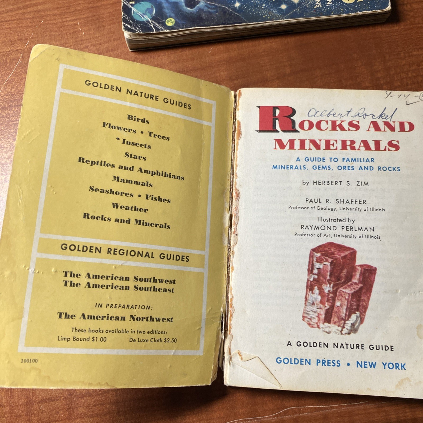 Lot Of 6 Vintage Golden Nature Guides-Small Booklets-Insets pest stars rock ETC