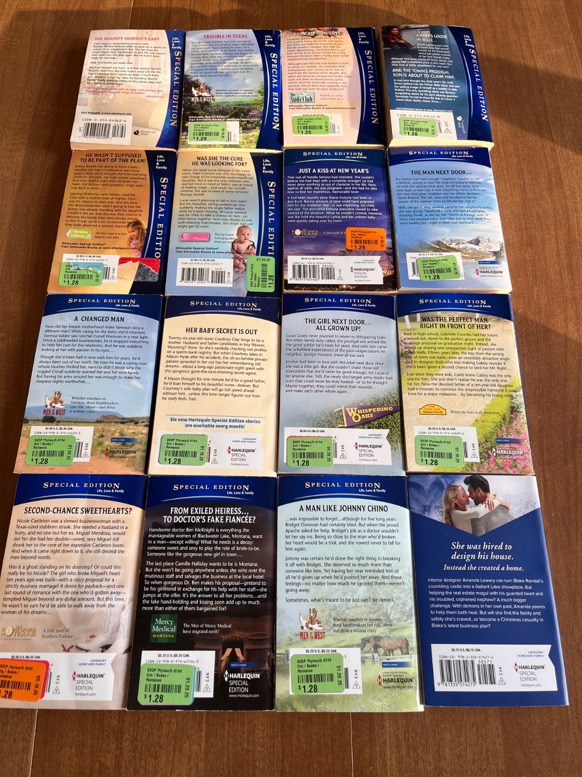 Harlequin Special Edition Romance Paperback Lot of 16 (See Photos for Titles)