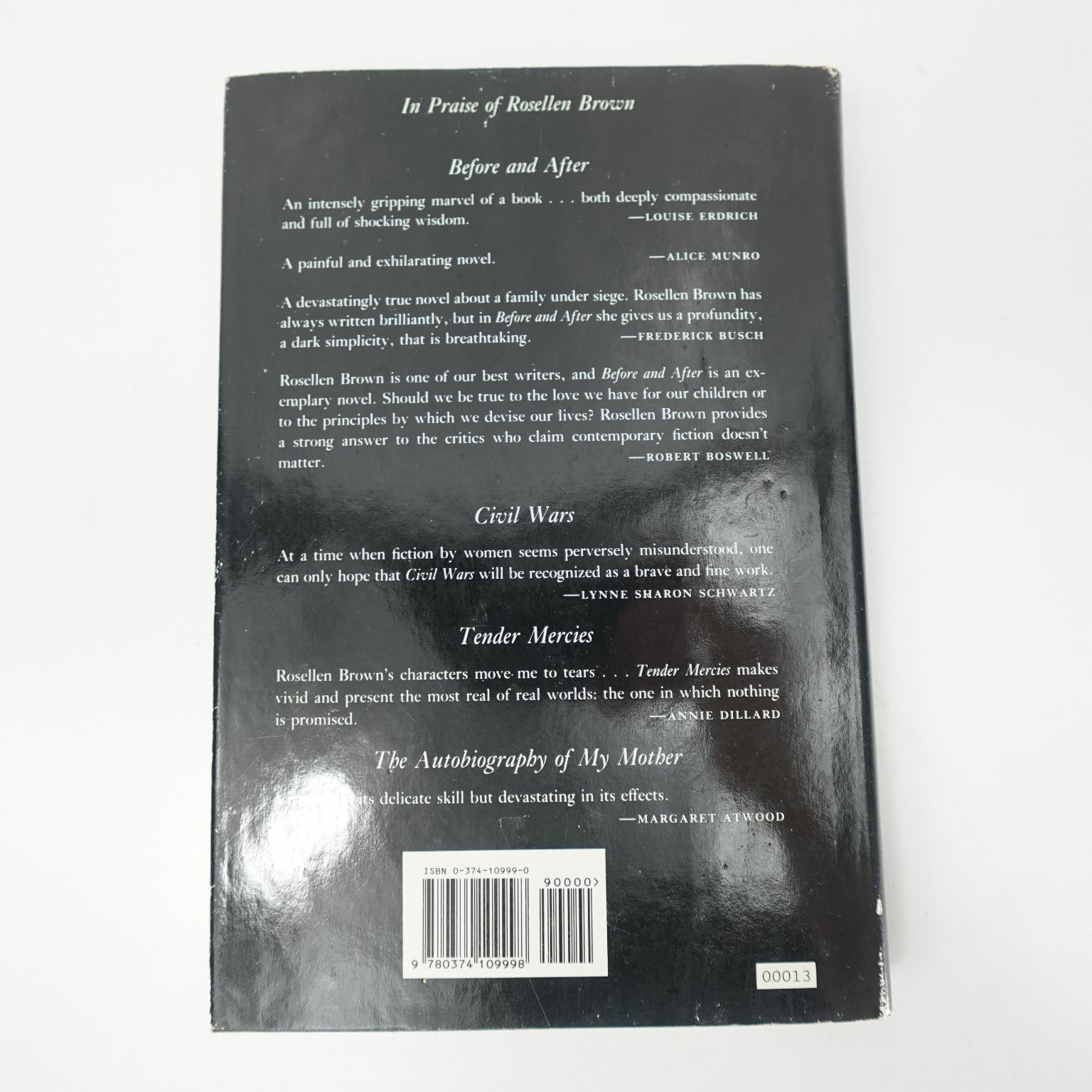 Before and After Rosellen Brown 1992 First Edition Novel Farrar Straus Giroux