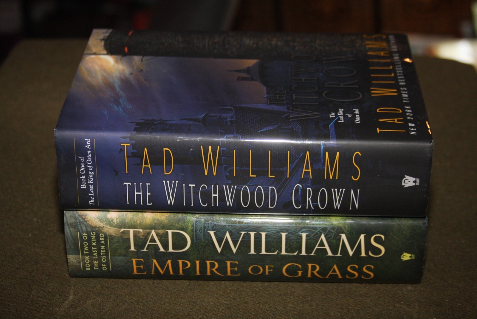 Lot of 2 Tad Williams HCs – Witchwood Crown & Empire of Grass – Both Ex-Library