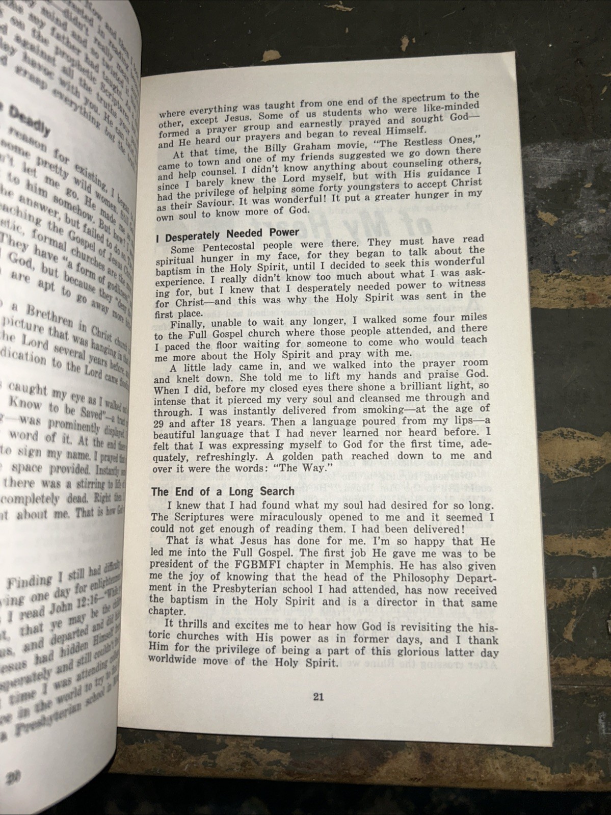 The Acts of the Holy Spirit among Baptists Today 1971 Compilation FGBMFI K50