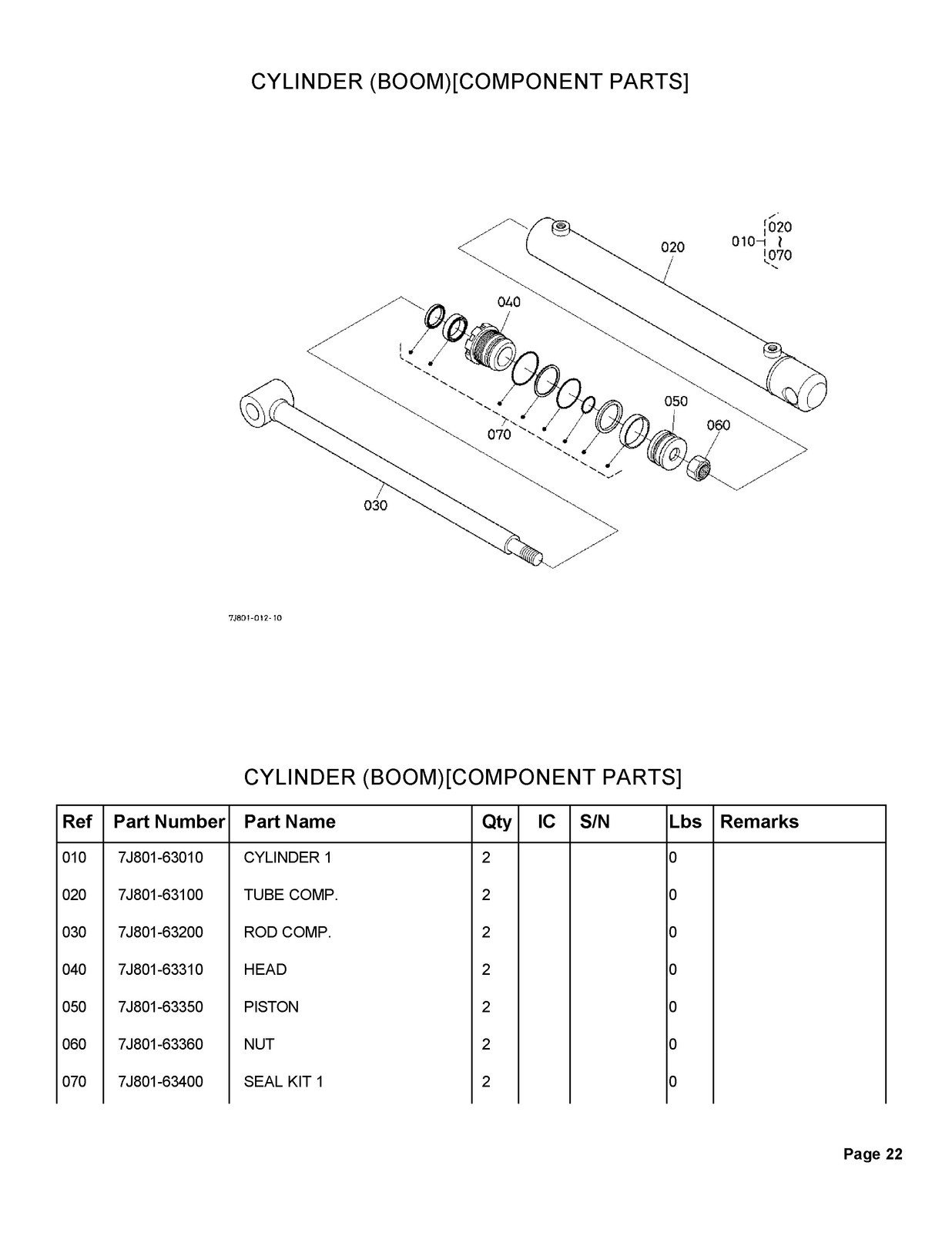 KUBOTA B26 TL500 Loader Illustrated Parts List Manual – SPIRAL BINDING – COVERS