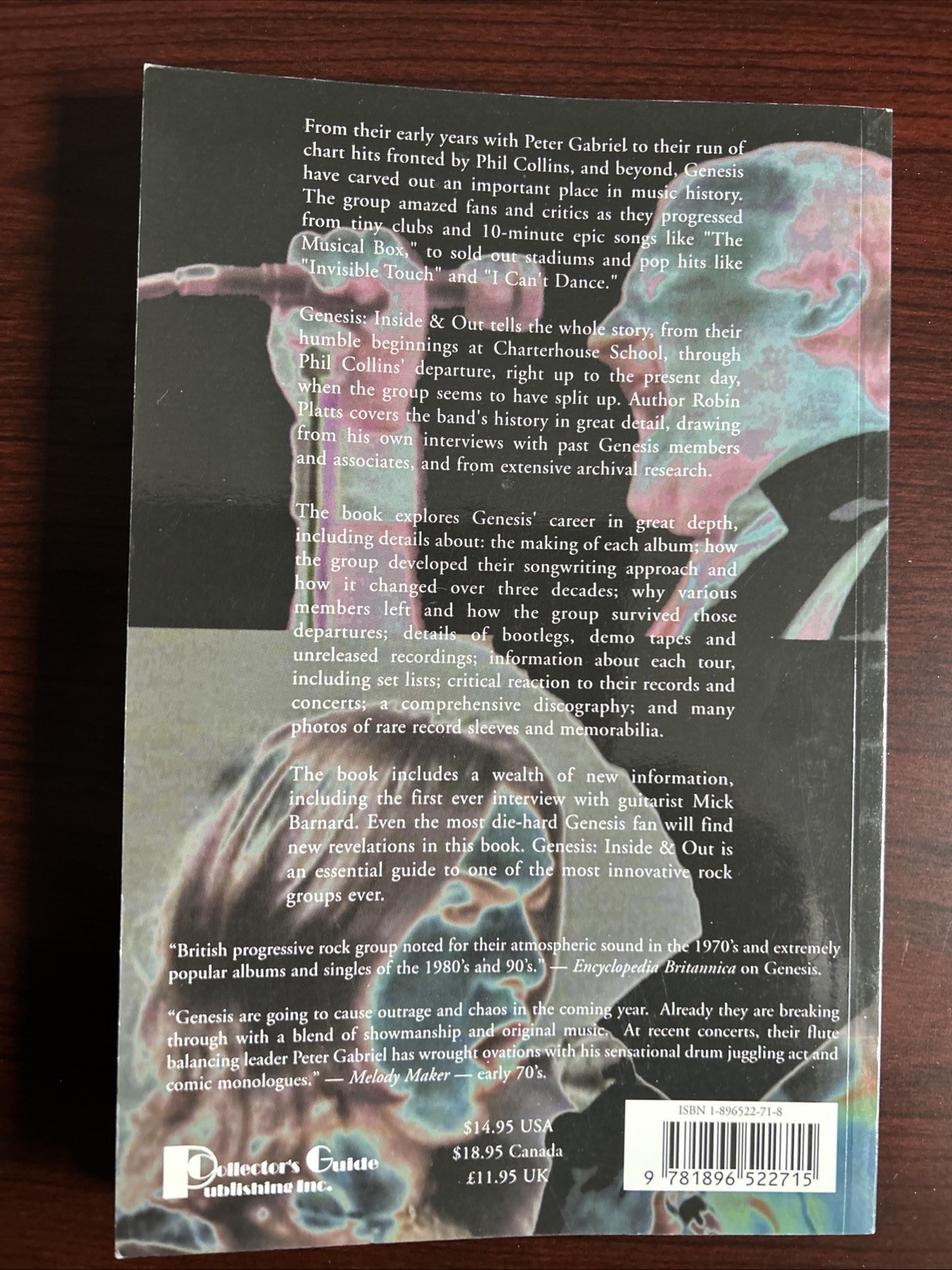 Genesis : Inside and Out by Robin Platts (2001, Trade Paperback)