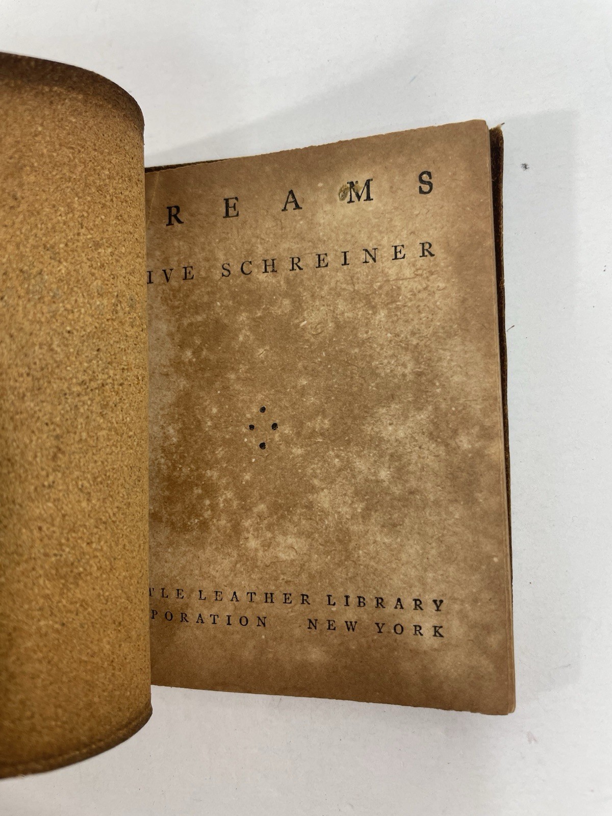 Dreams Olive Schreiner Green Miniature Little Leather Library Book 1920s