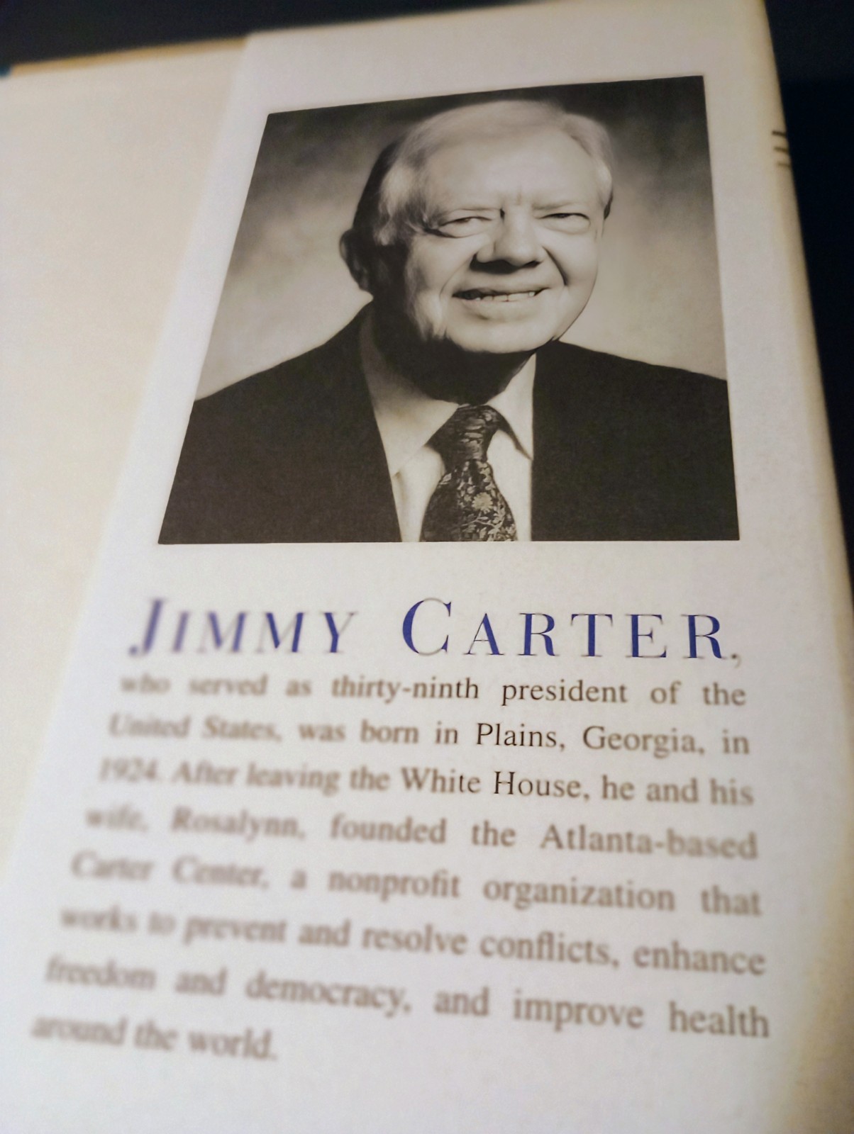 Vintage An Hour Before Daylight Memories of a Rural Boyhood By Jimmy Carter HC