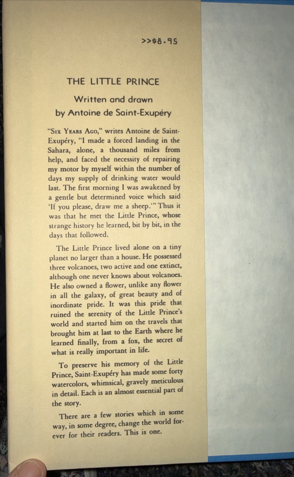 THE LITTLE PRINCE Antoine de Saint-Exupery HBDJ 1971 Katherine Woods