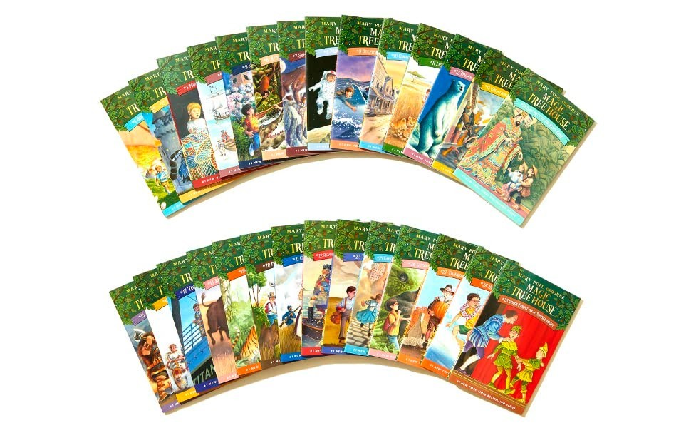 Magic Tree House 1–28 Box Set – Complete 28-Book Collection, Library Edition
