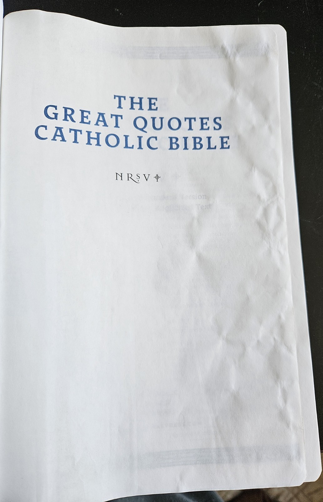 Nrsvce, Great Quotes Catholic Bible, Leathersoft, Burgundy, Comfort Print: Holy