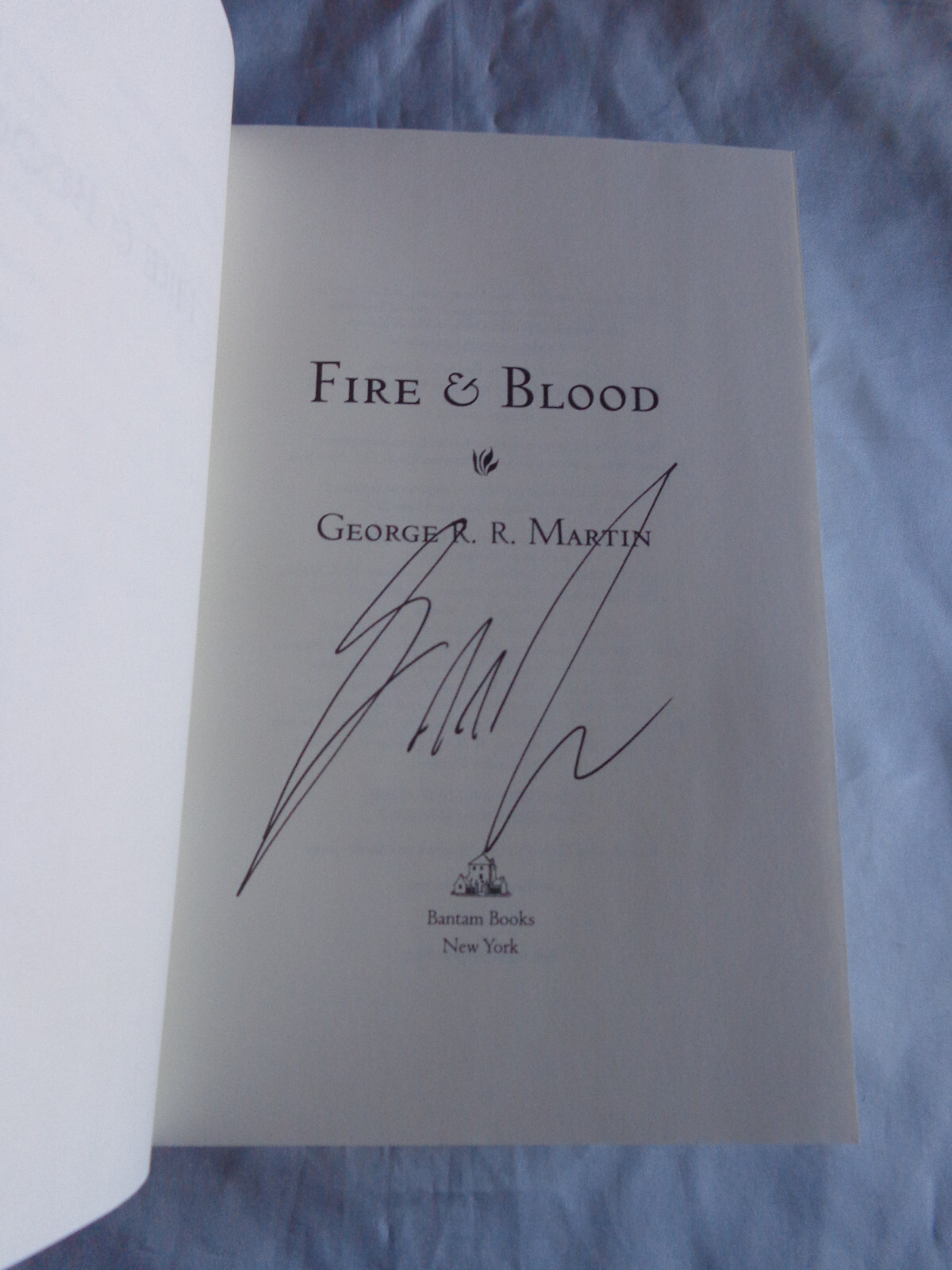 House of the Dragon Fire & Blood George R R Martin SIGNED 2018 Hardcover NEW!
