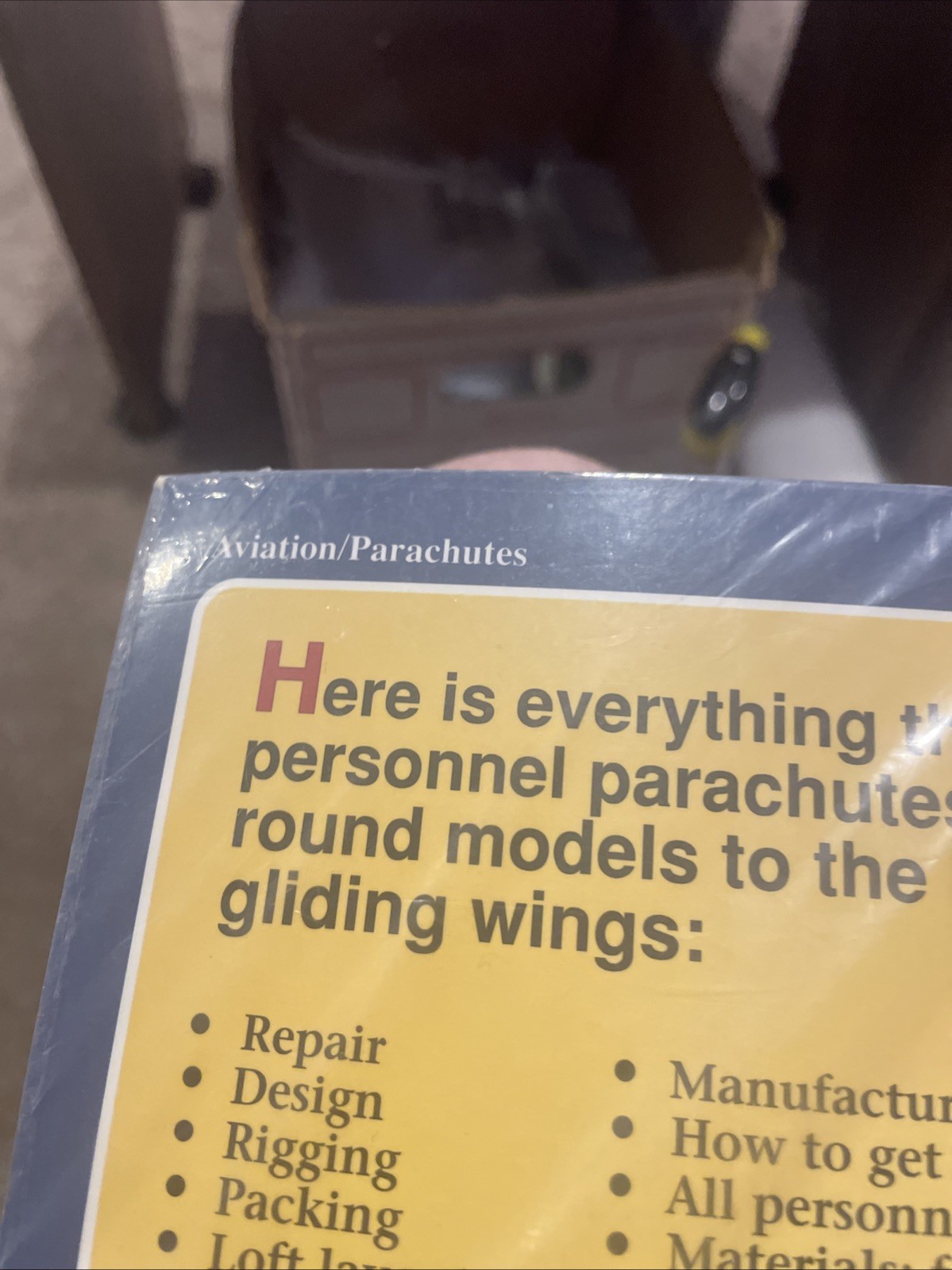The Parachute Manual A Technical Trea…, Poynter, Dan Revised 4th ed. VOL2 only