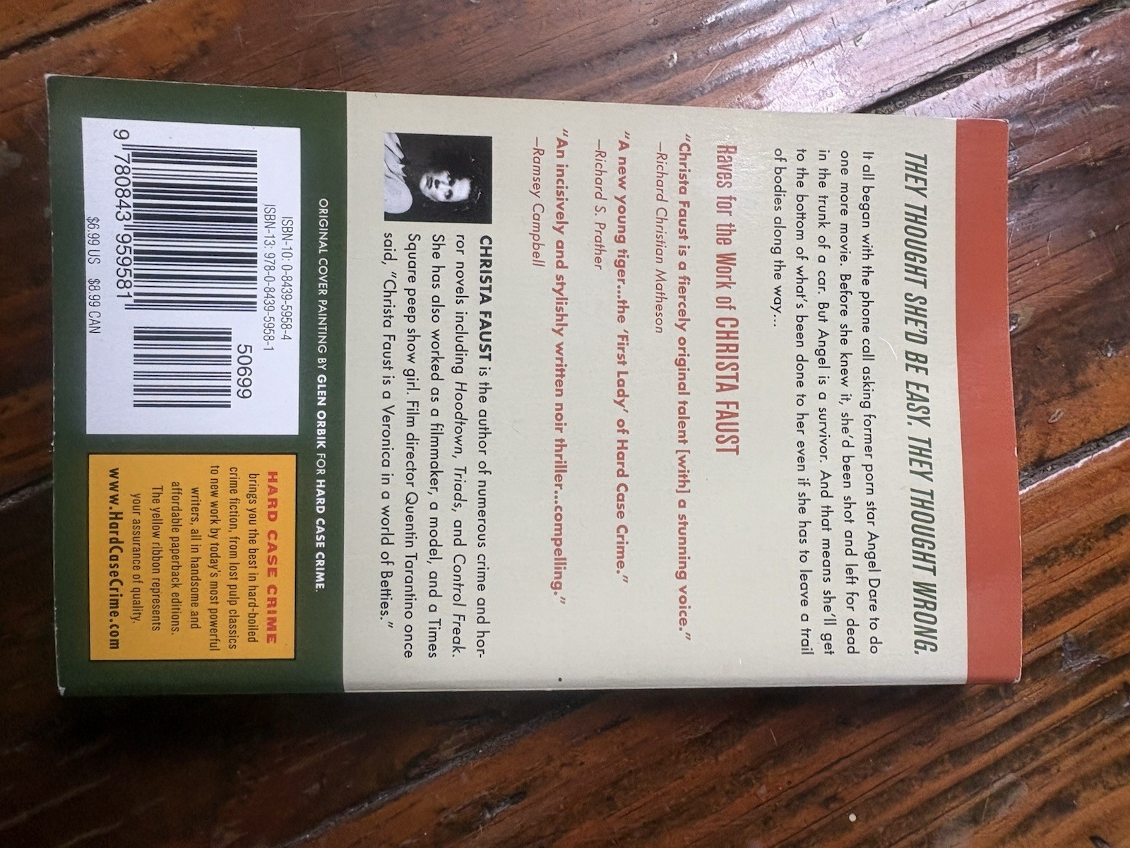 Money Shot (Hard Case Crime (Mass Market Paperback)) By Faust, Christa – GOOD