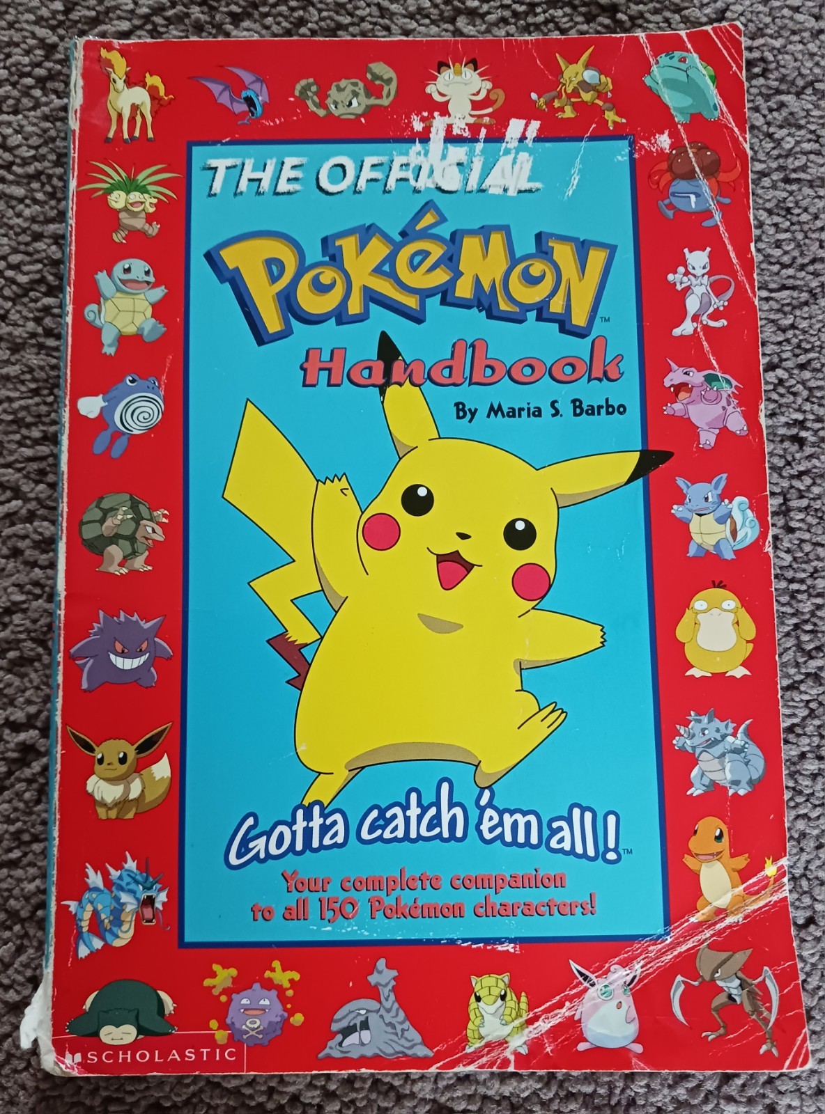 Official Pokemon Handbook by Maria S. Barbo (1999, Digest Paperback)