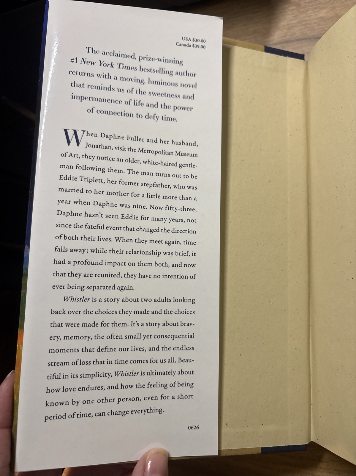 Whistler : A Novel by Ann Patchett Signed First Edition 1st/1st HC Postcard