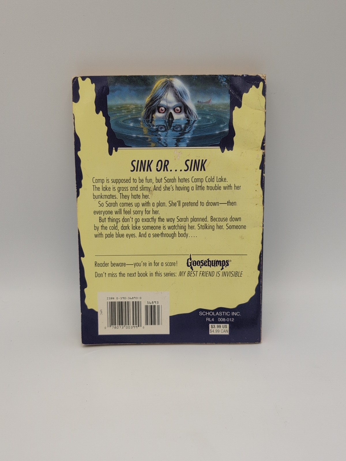 Goosebumps #56 The Curse Of Camp Cold Lake Book R. L. Stine 1997 First Print 1st