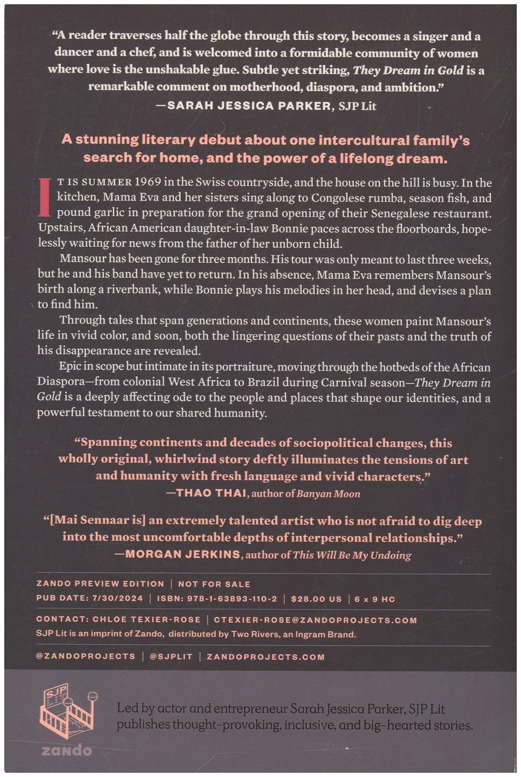 They Dream in Gold (Zando Preview Edition, Advance Reading Copy)