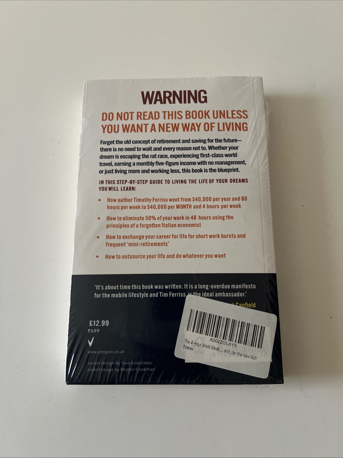 The 4 Hour Work Week Timothy Ferriss Book Expanded Updated Edition Paperback