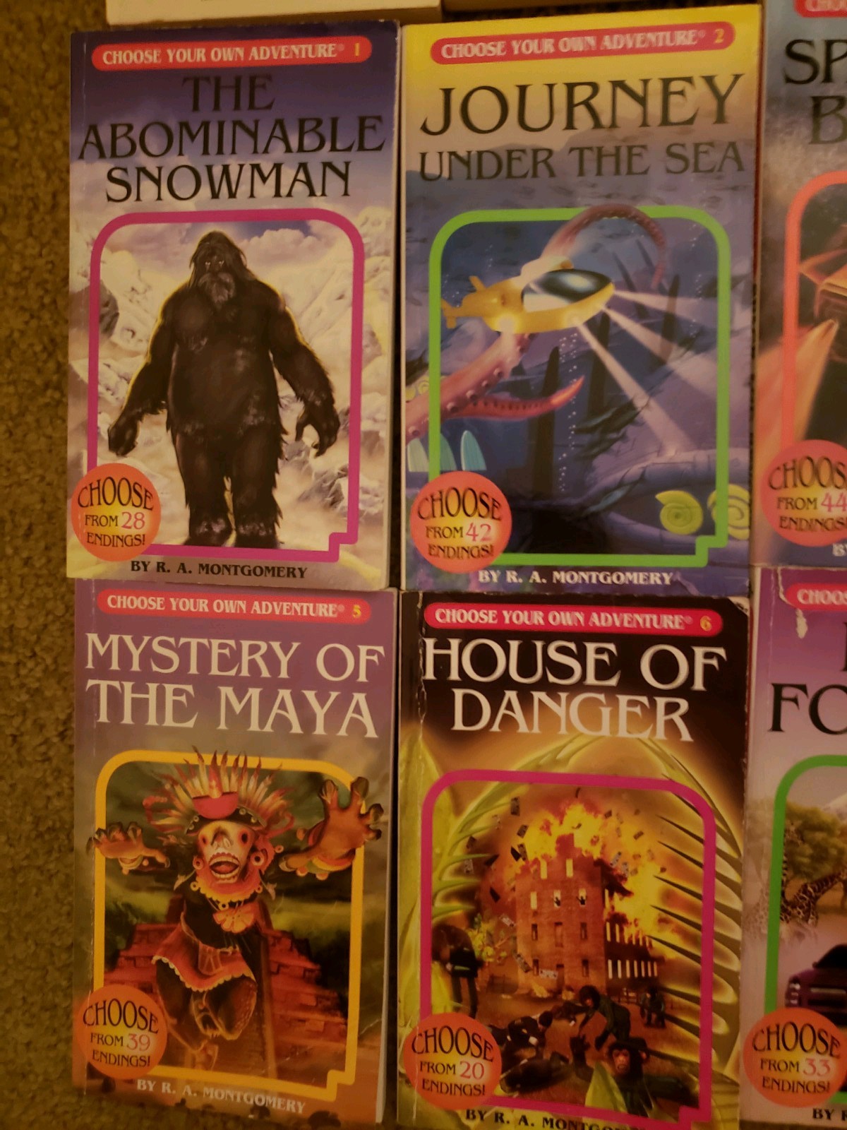 15 choose your own adventure book series set lot retro vintage and recent