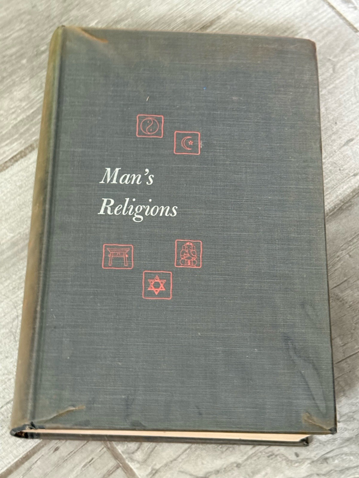 ☯️ Man’s Religions by John B. Noss Macmillan Company Revised Edition 1956 HC