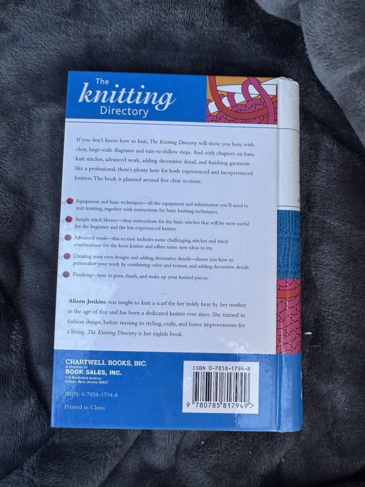 The Knitting Directory – Spiral-bound By Jenkins, Alison – VERY GOOD