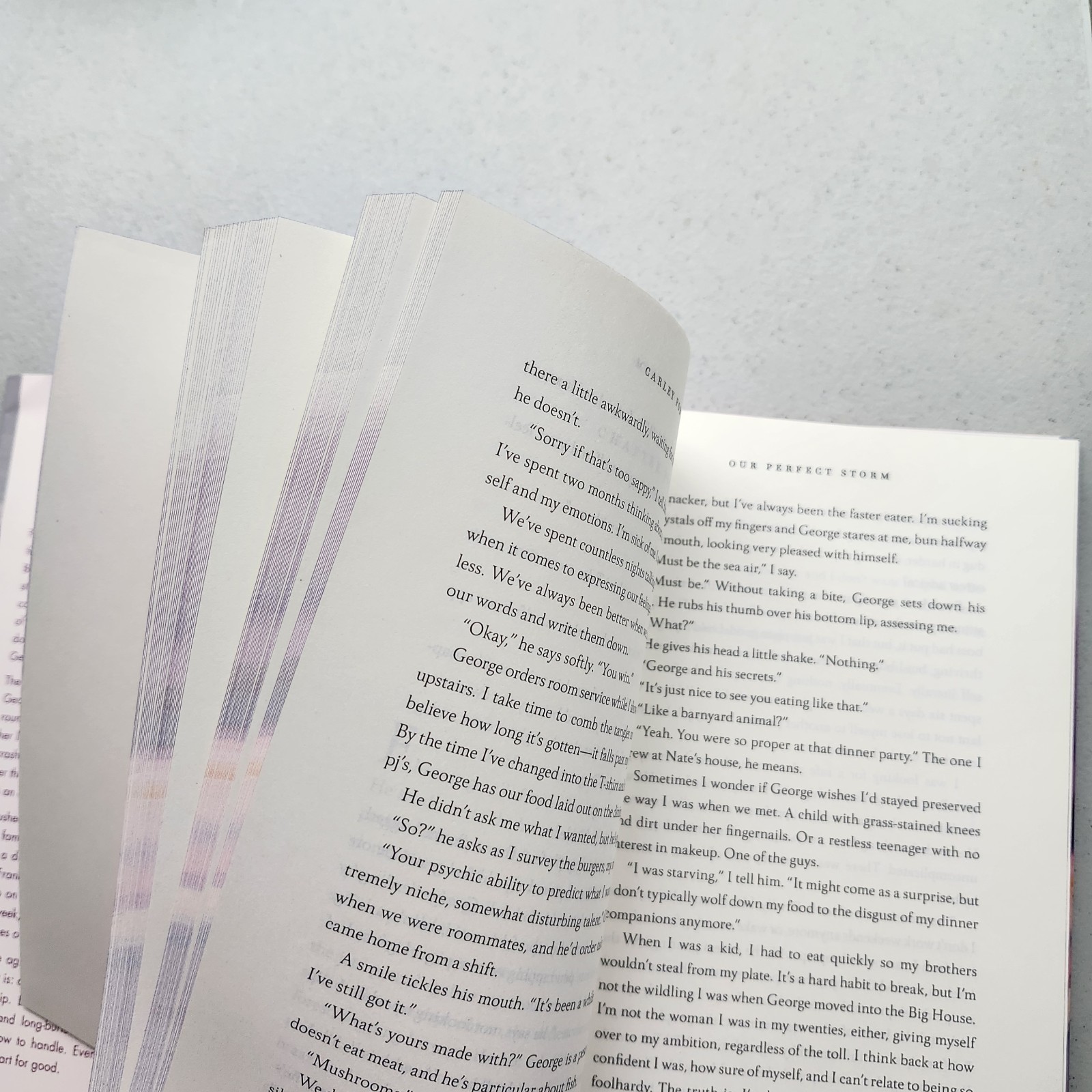 Our Perfect Storm by Carley Fortune. Hardcover. Contains Unique Printing Error.