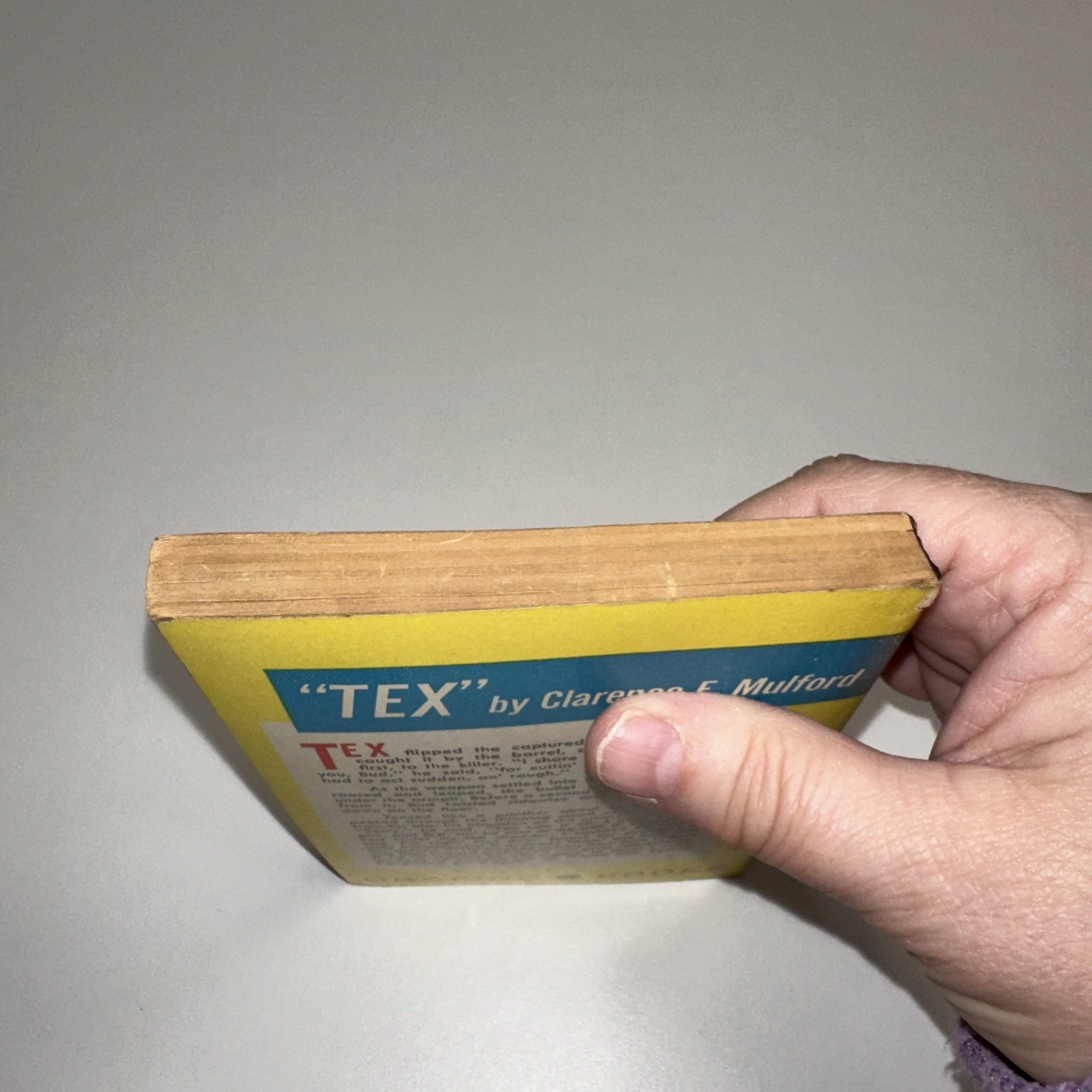 Tex by Clarence E. Mulford vintage Paperback Number 15 Graphic Books 1949
