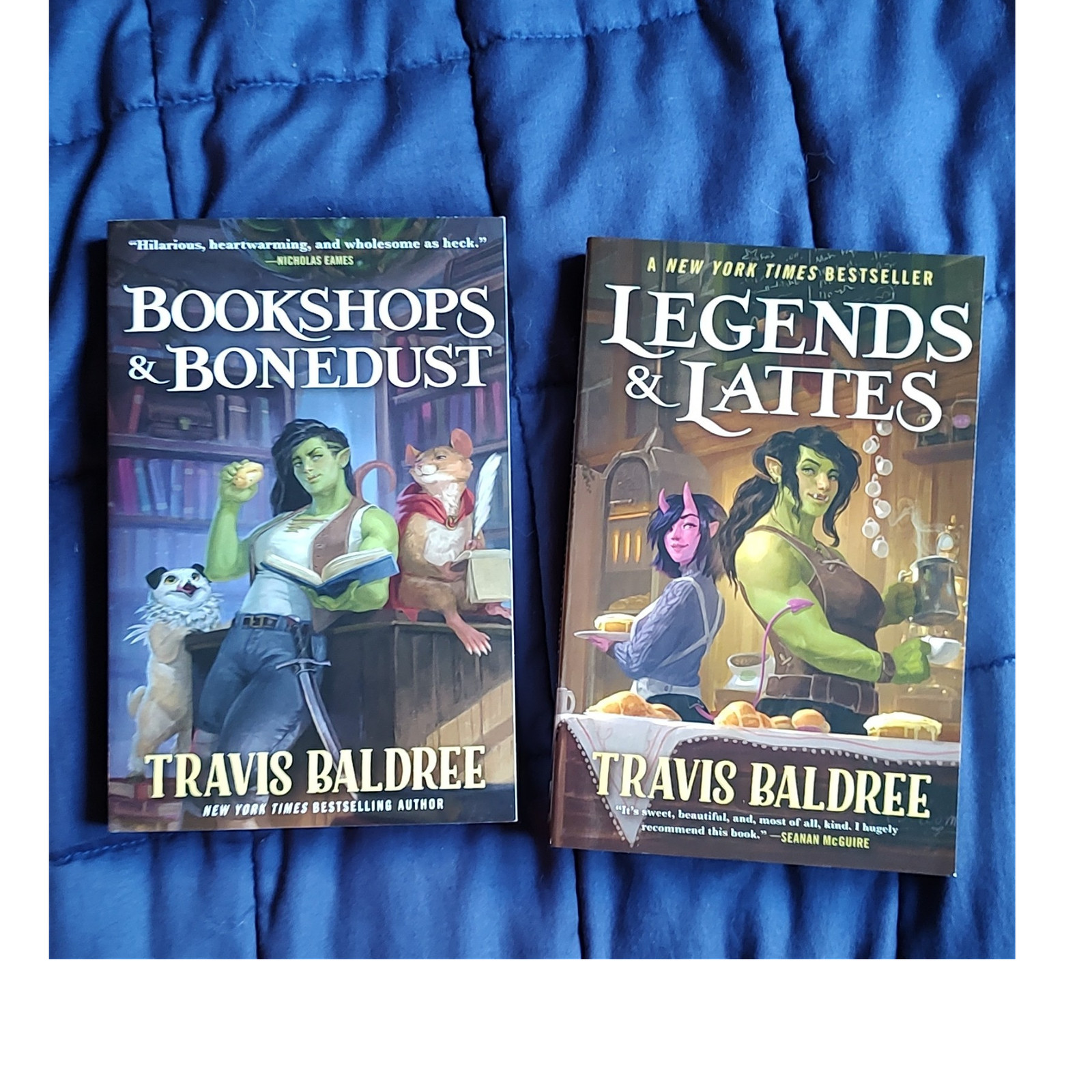 Bookshops & Bonedust, Legends & Lattes by Travis Baldree, Paperback Fantasy, Set