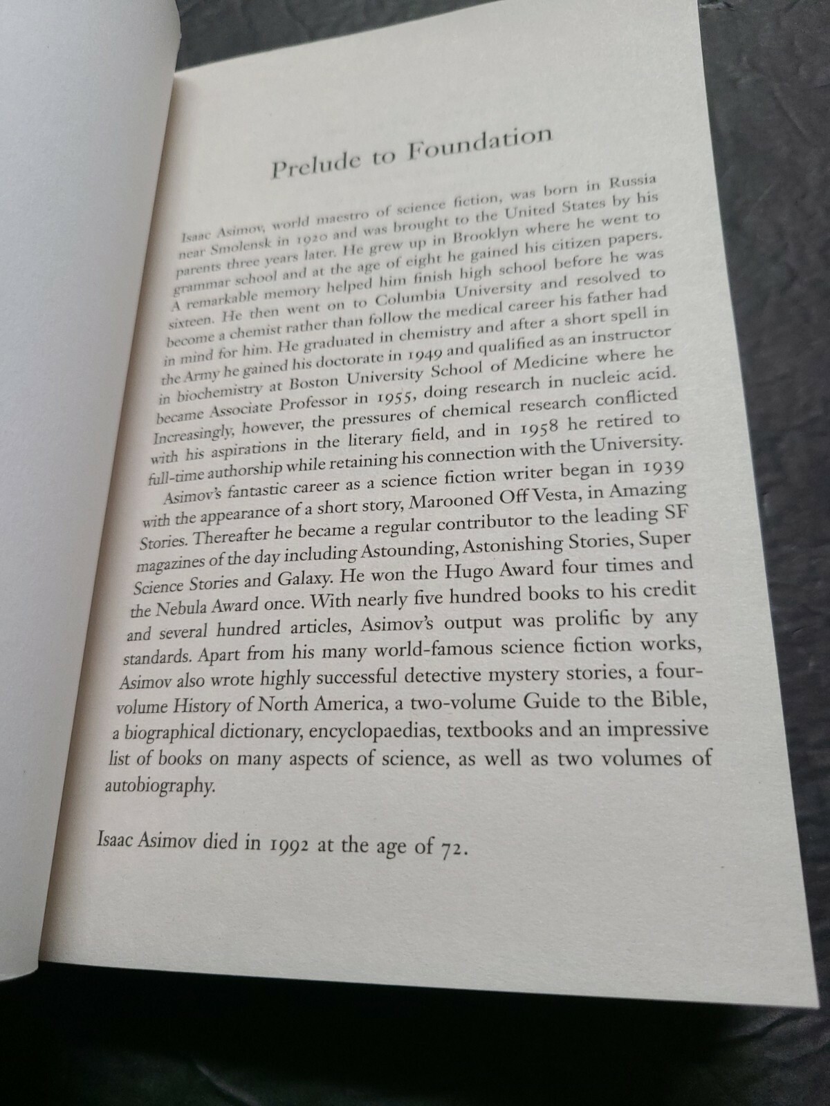 NEW paperback book Prelude to Foundation by Isaac Asimov Harper 2016 399 pages