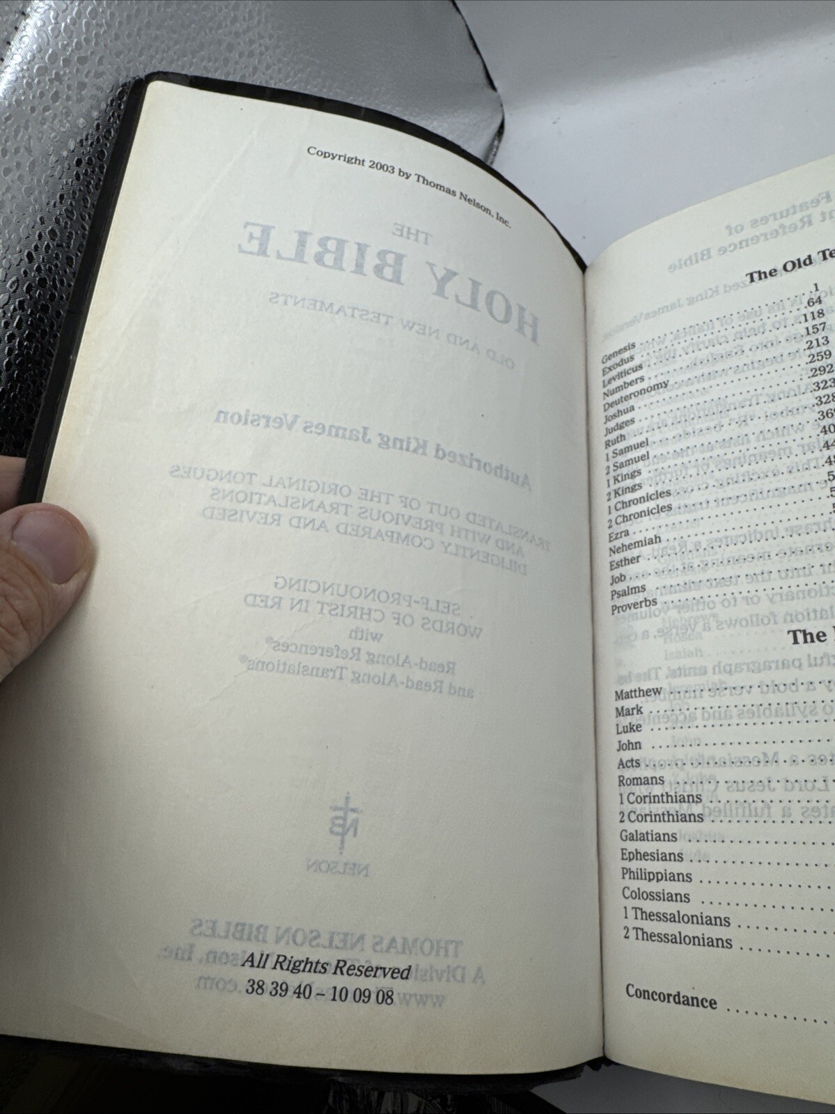 Holy Bible King James Version Giant Large Print Edition Concordance 2003 Nelson