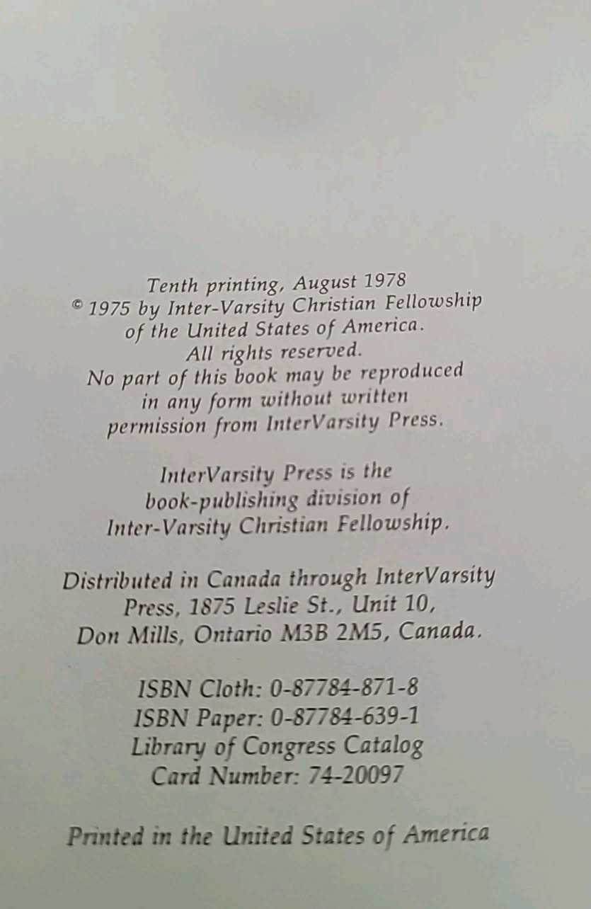 Singer (1978) by Calvin Miller (InterVarsity Press, trade pbk ex-library, Fair)