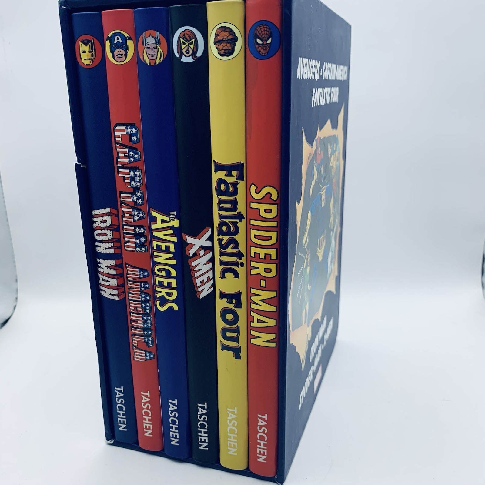Marvel Super Heroes: 6-Book Set, Author Roy Thomas Taschen Ironman Spiderman