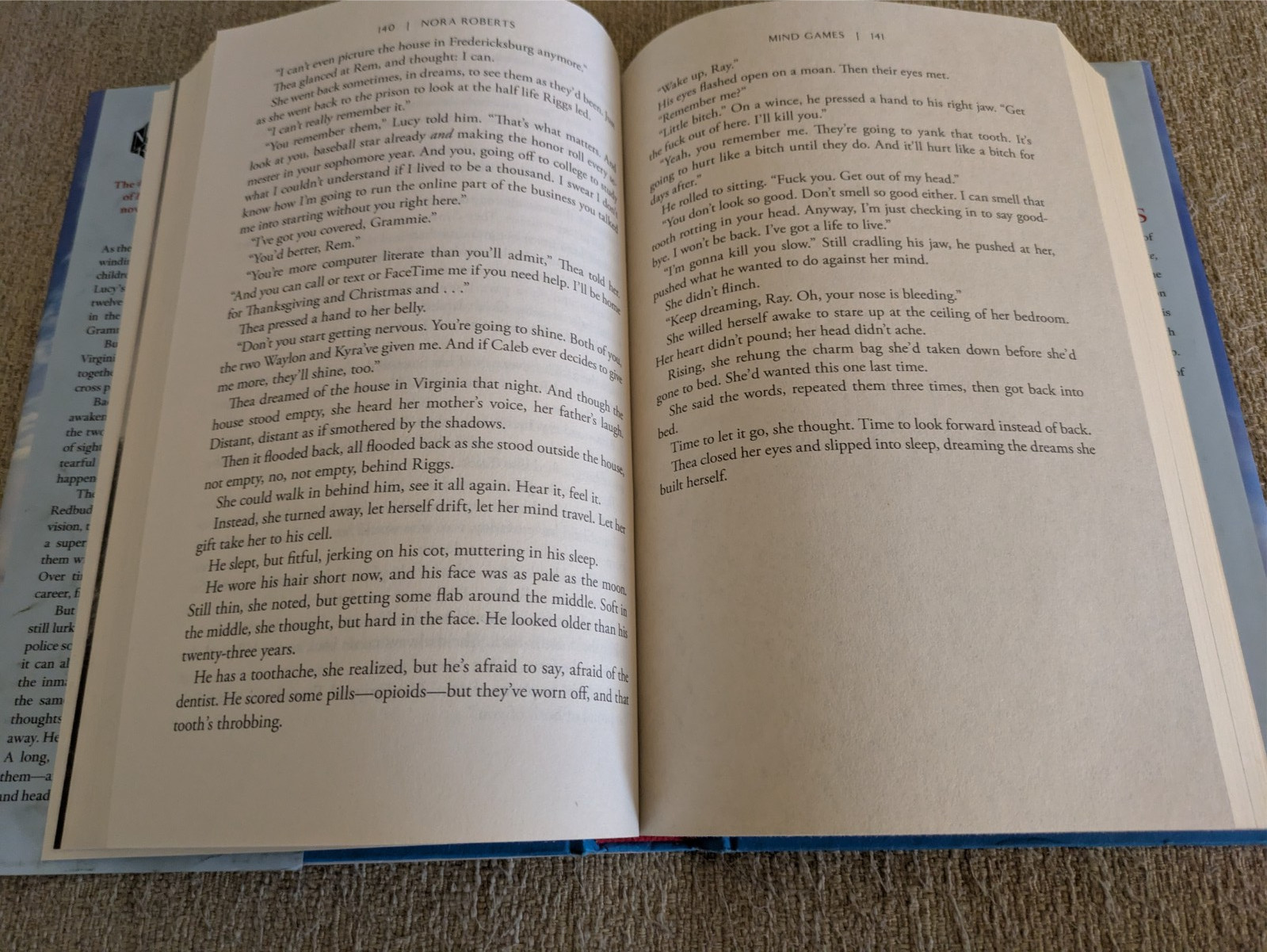 Mind Games & Hidden Nature | Nora Roberts | 2 Hardcover Book Lot | 1st Editions