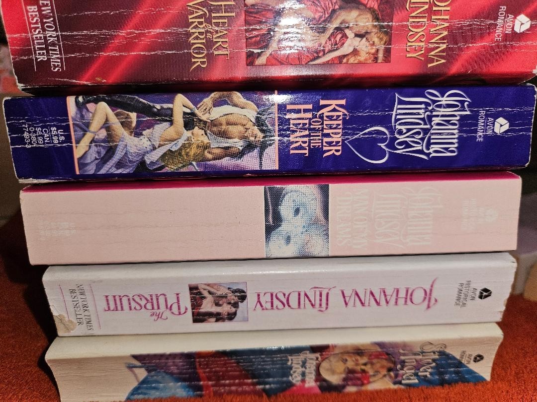 Used Romance Books – Johanna Lindsey, Bertrice Small, and other authors