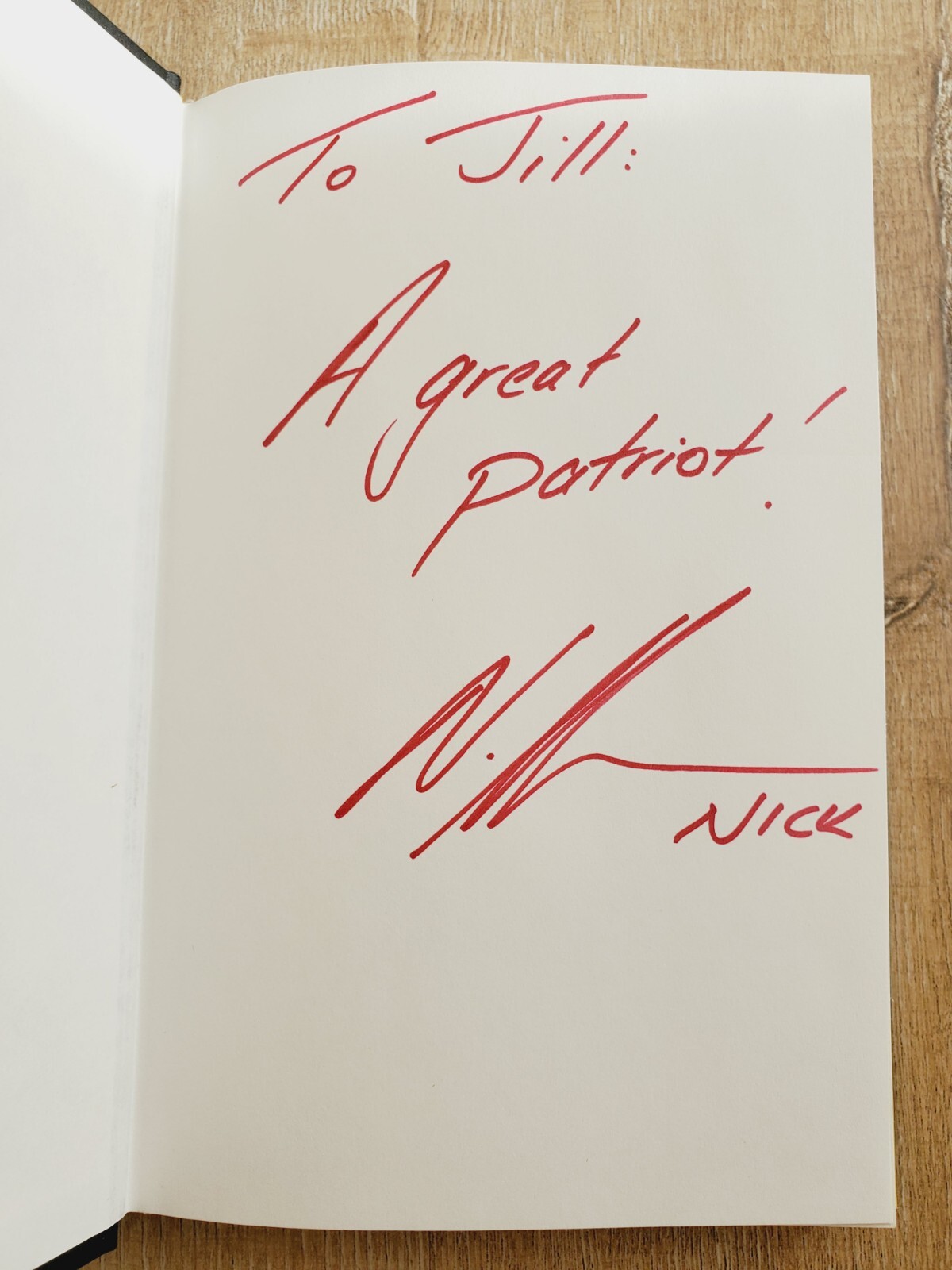 TRUMP AND CHURCHILL Nick Adams SIGNED 2020 HCDJ Post Hill Press POTUS