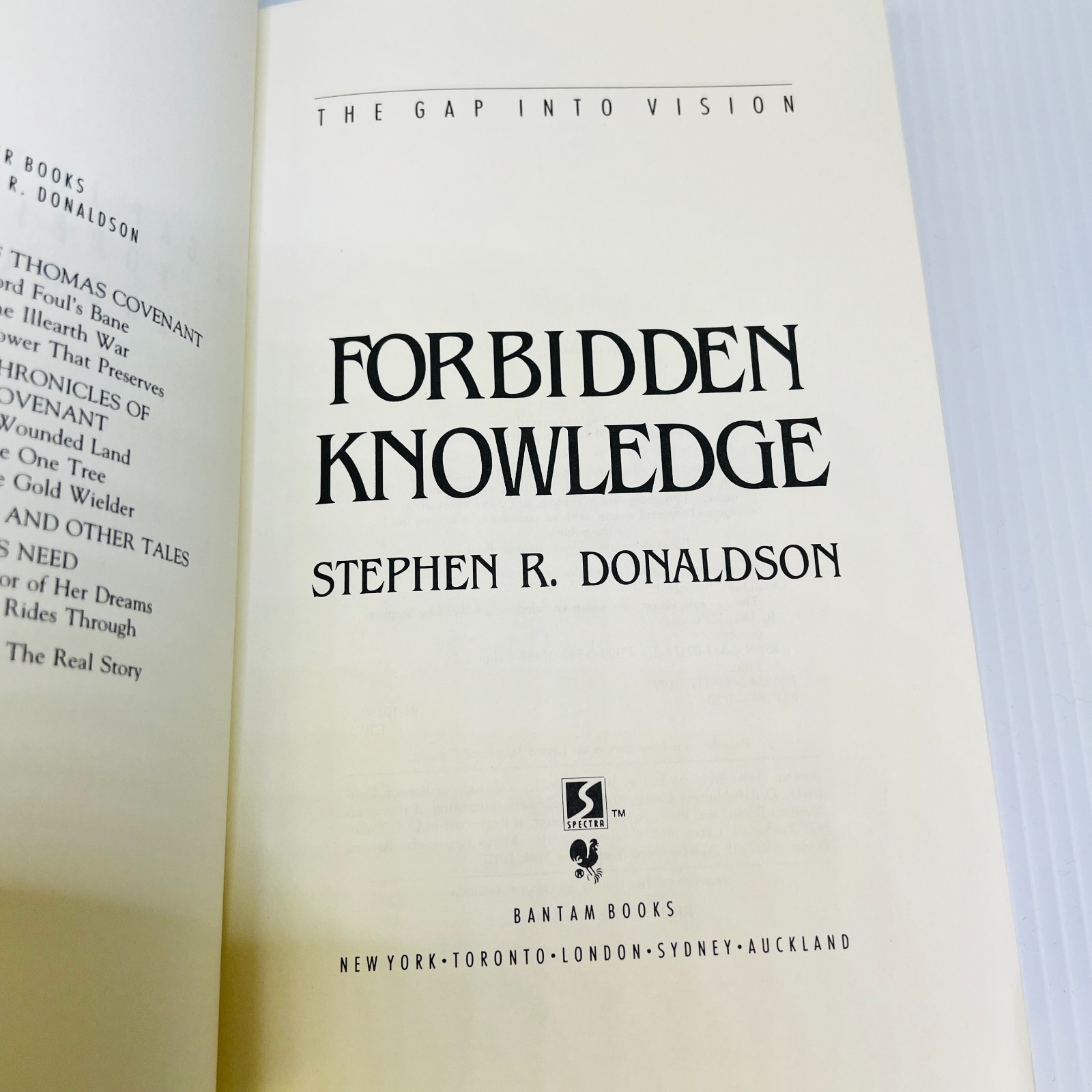 Gap Into Conflict: The Real Story & Gap Into Vision: Forbidden Knowledge 1ST ED